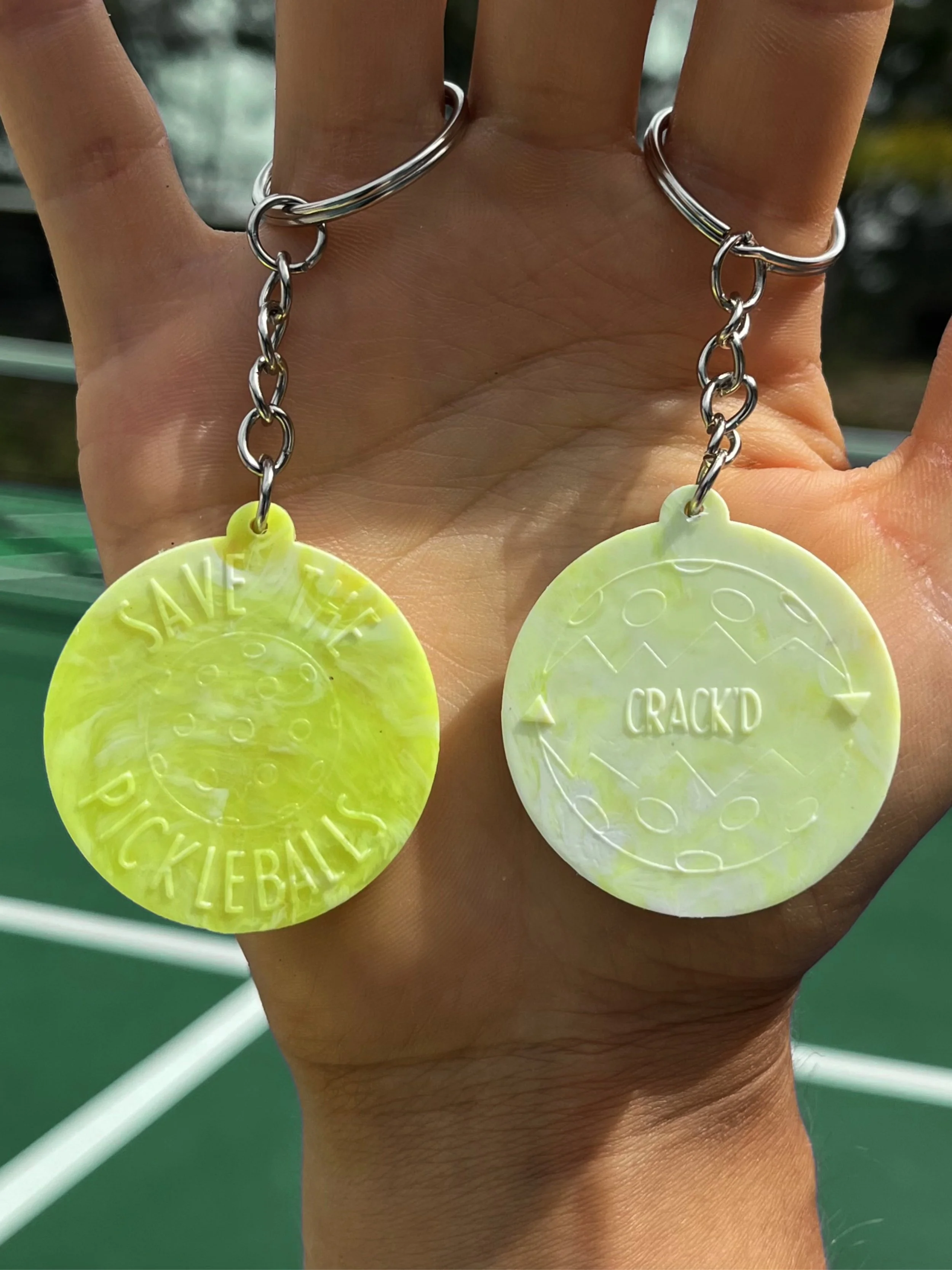 Pickleball Keyring: Save The Pickleballs!
