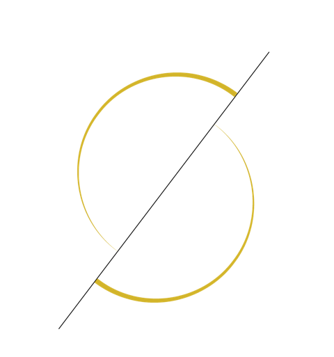 A black background with a gold circular line design and text that reads 'Your Weekly Horoscope'.