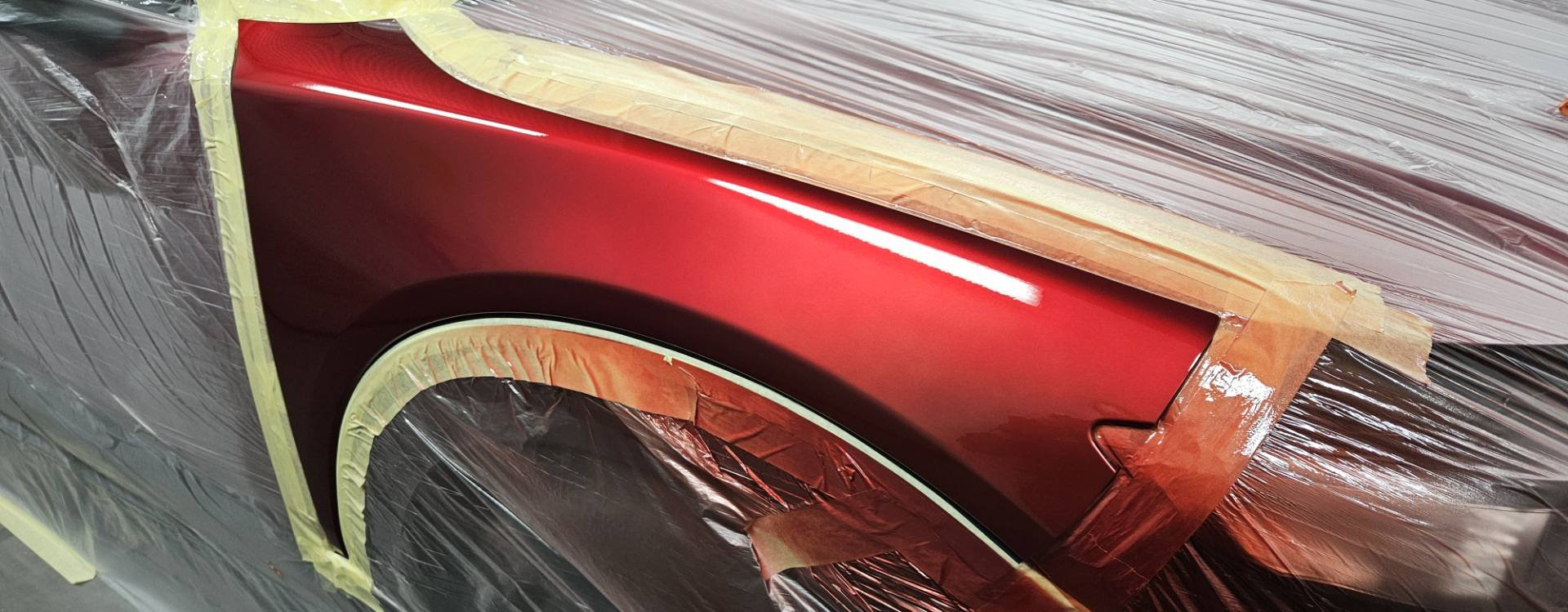 Mazda 3 wing being repaired by Scuffed Up in Swansea