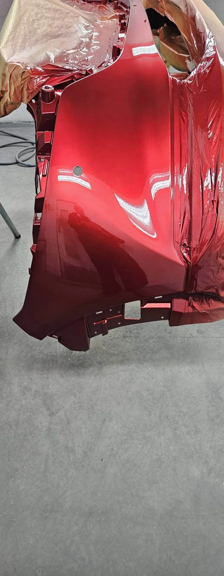 Mazda Soul Red Bumper Repainted