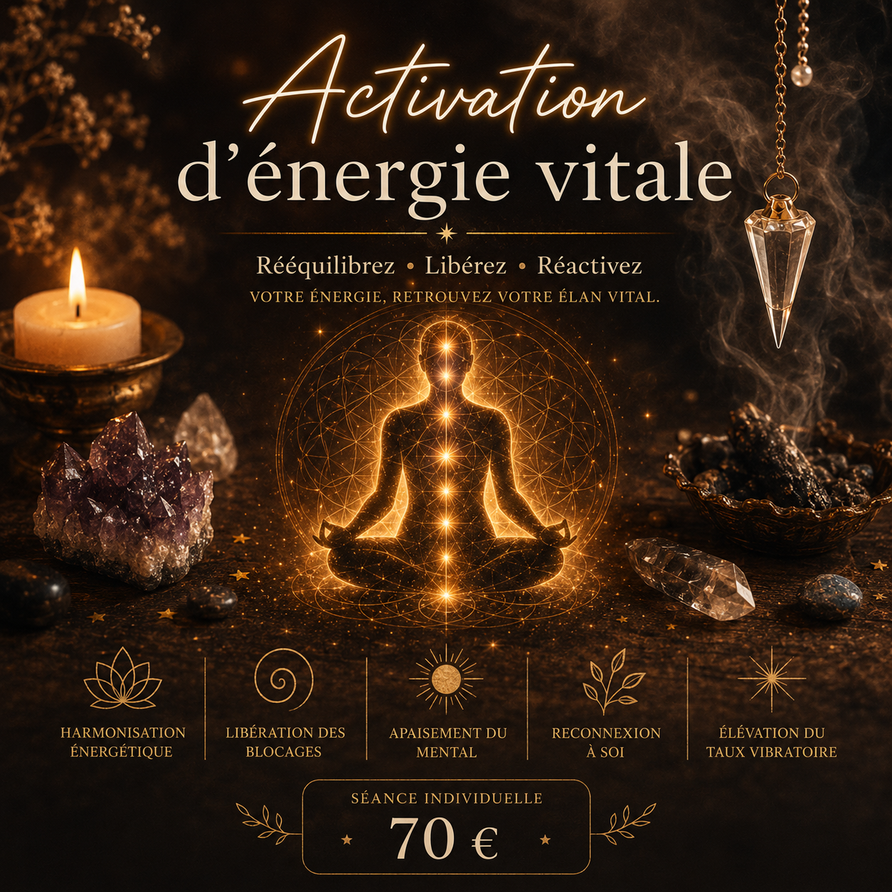 Séance d'Activation d'Énergie Vitale