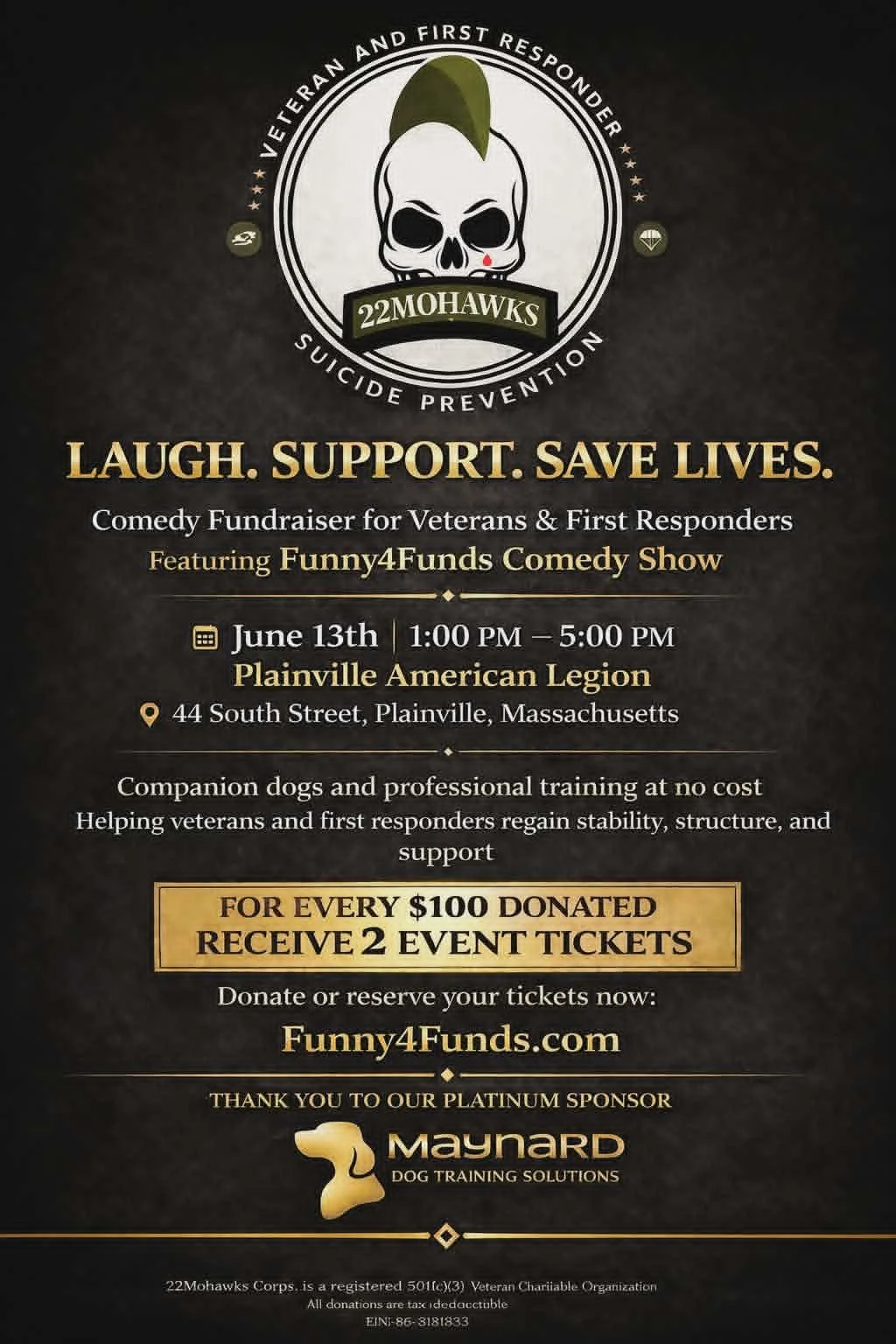 22Mohawks Comedy Fundraiser 