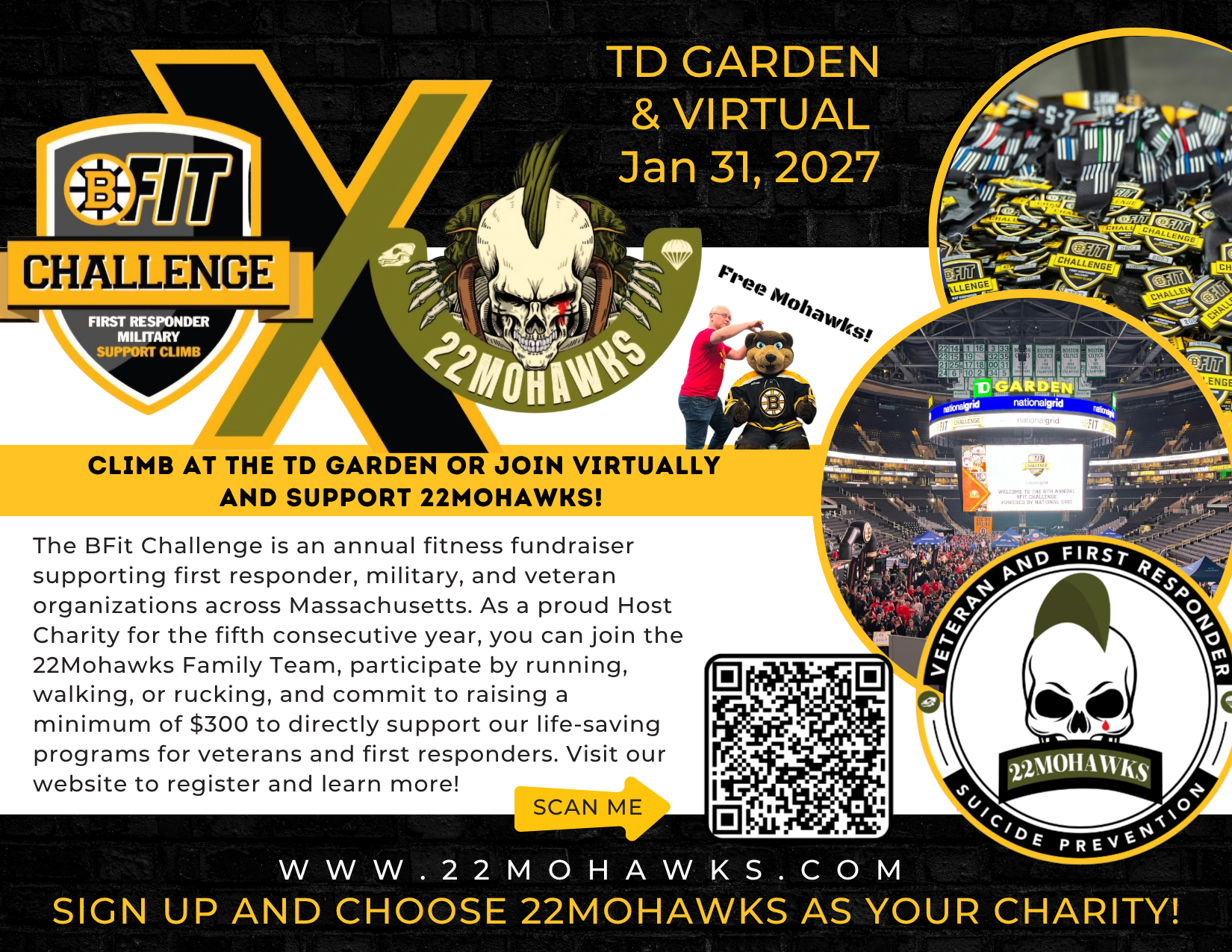 22Mohawks Boston Bruins Foundations BFit challenge