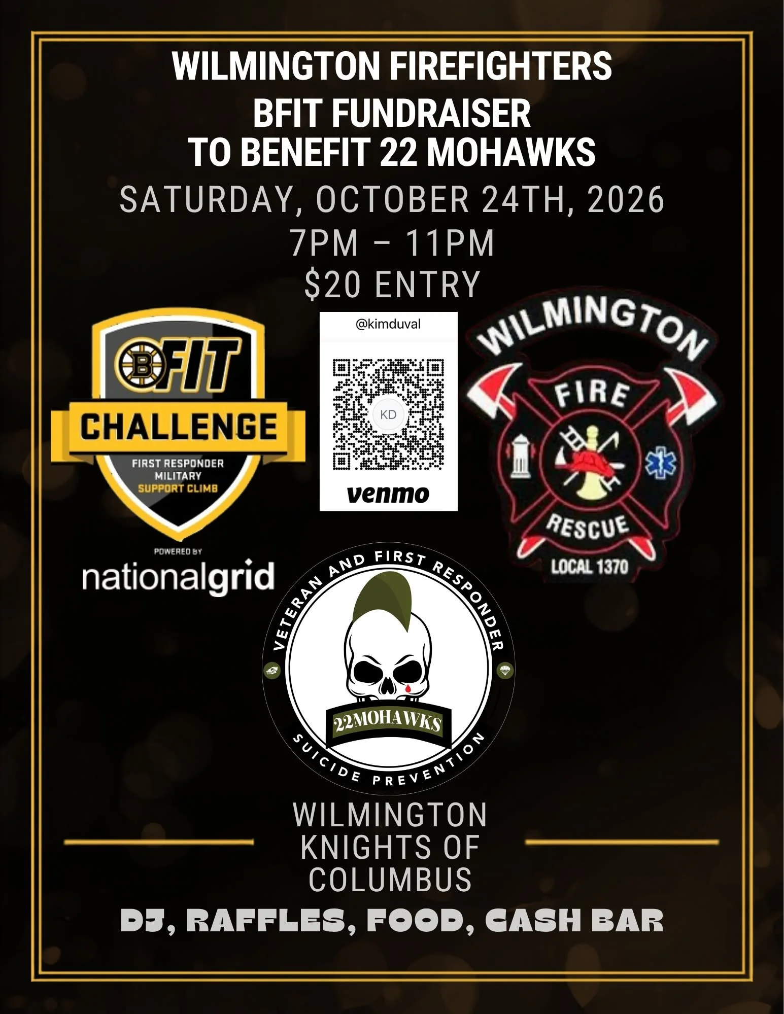 22Mohawks Bfit Fundraiser hosted by Wilmington Firefighters