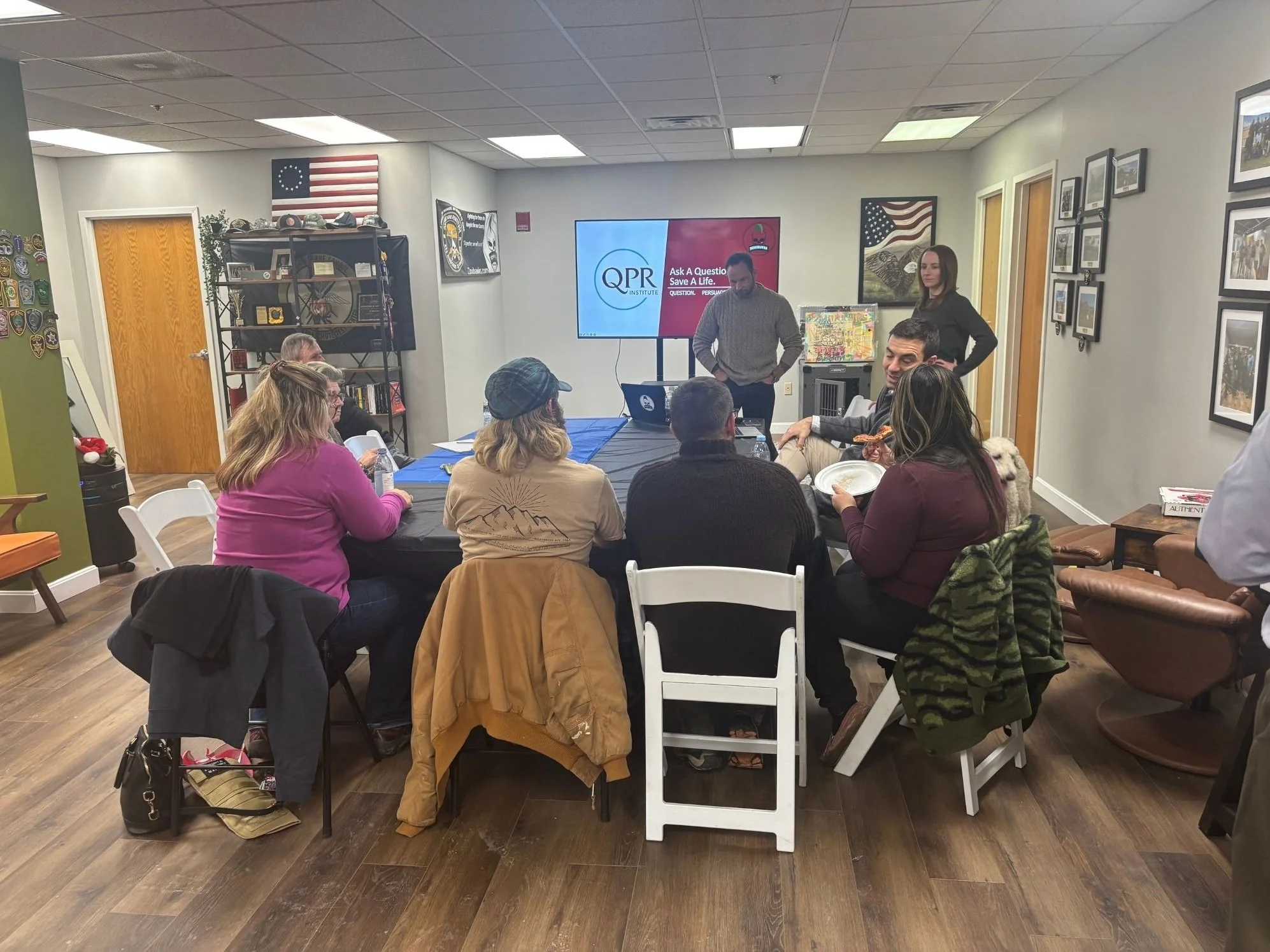 During an MHP Mental Fitness Program