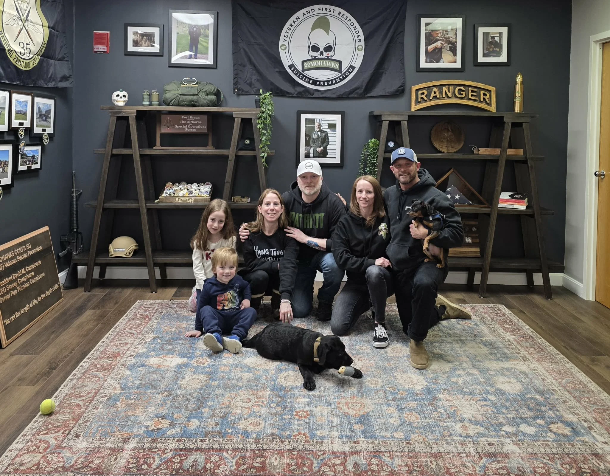  Companion Dog Partnerships  
Companion dogs paired at no cost to veterans and first responders, providing daily emotional regulation and support.