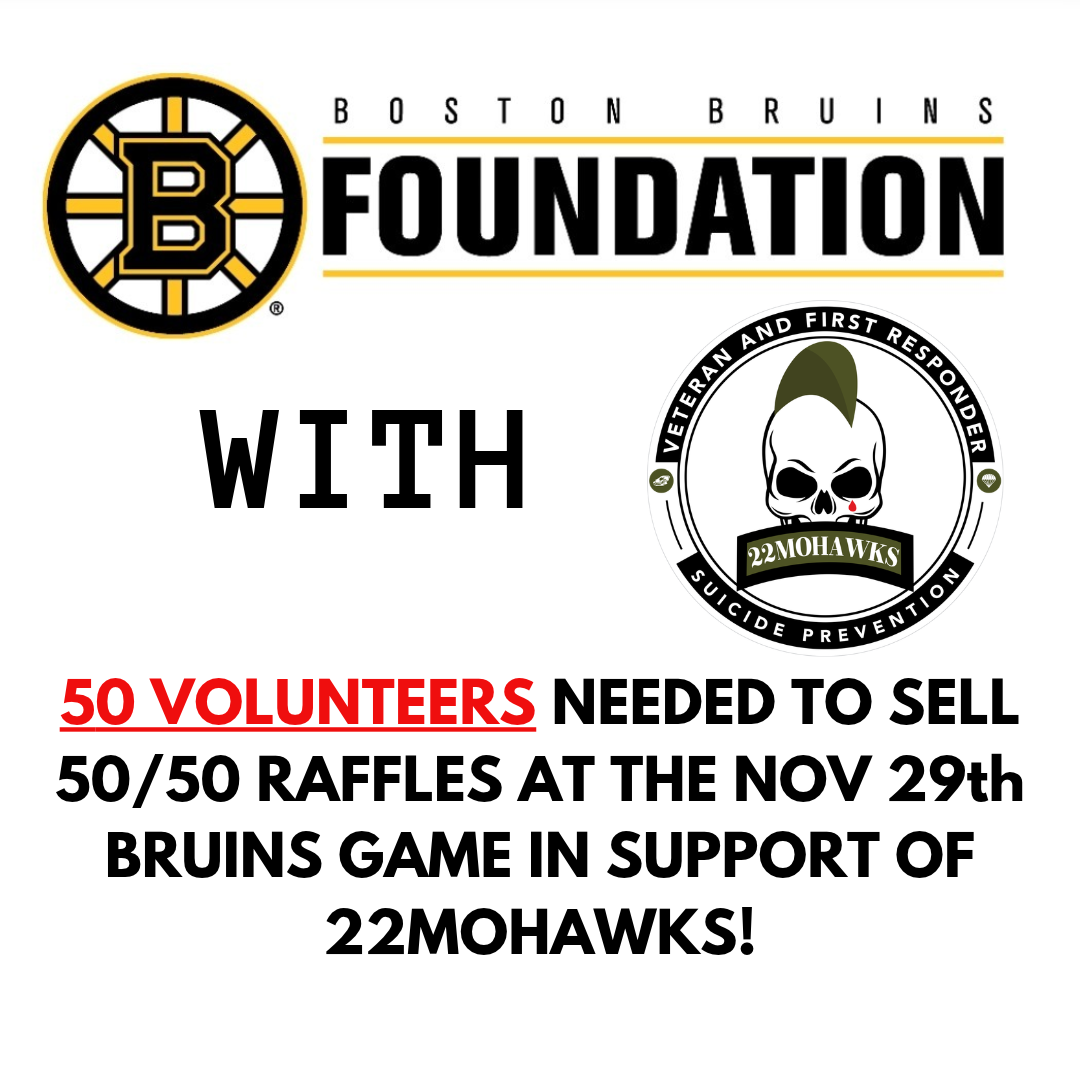 22Mohawks Boston Bruins 50/50 Raffle! — 22Mohawks Corp