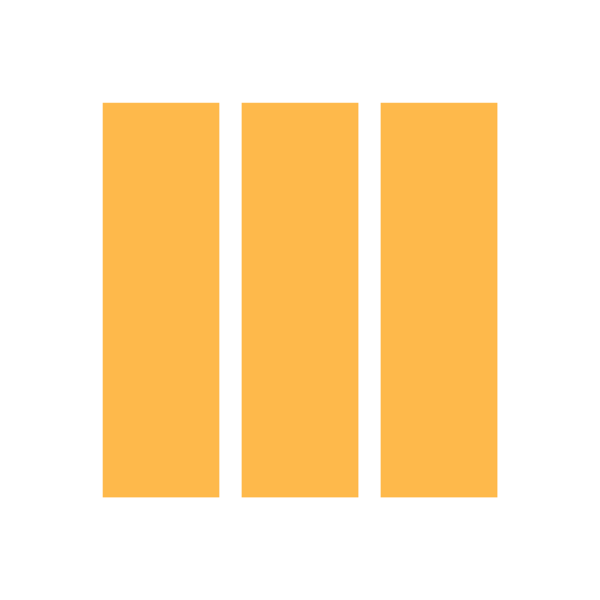 Geometric drawing of an outline square with sections divided by vertical, horizontal, and half circle lines.