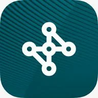 Icon of connected nodes or points