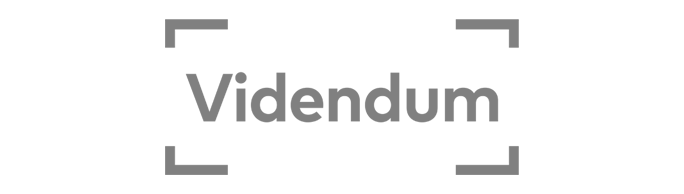 Text that reads 'Videndum' in bold letters