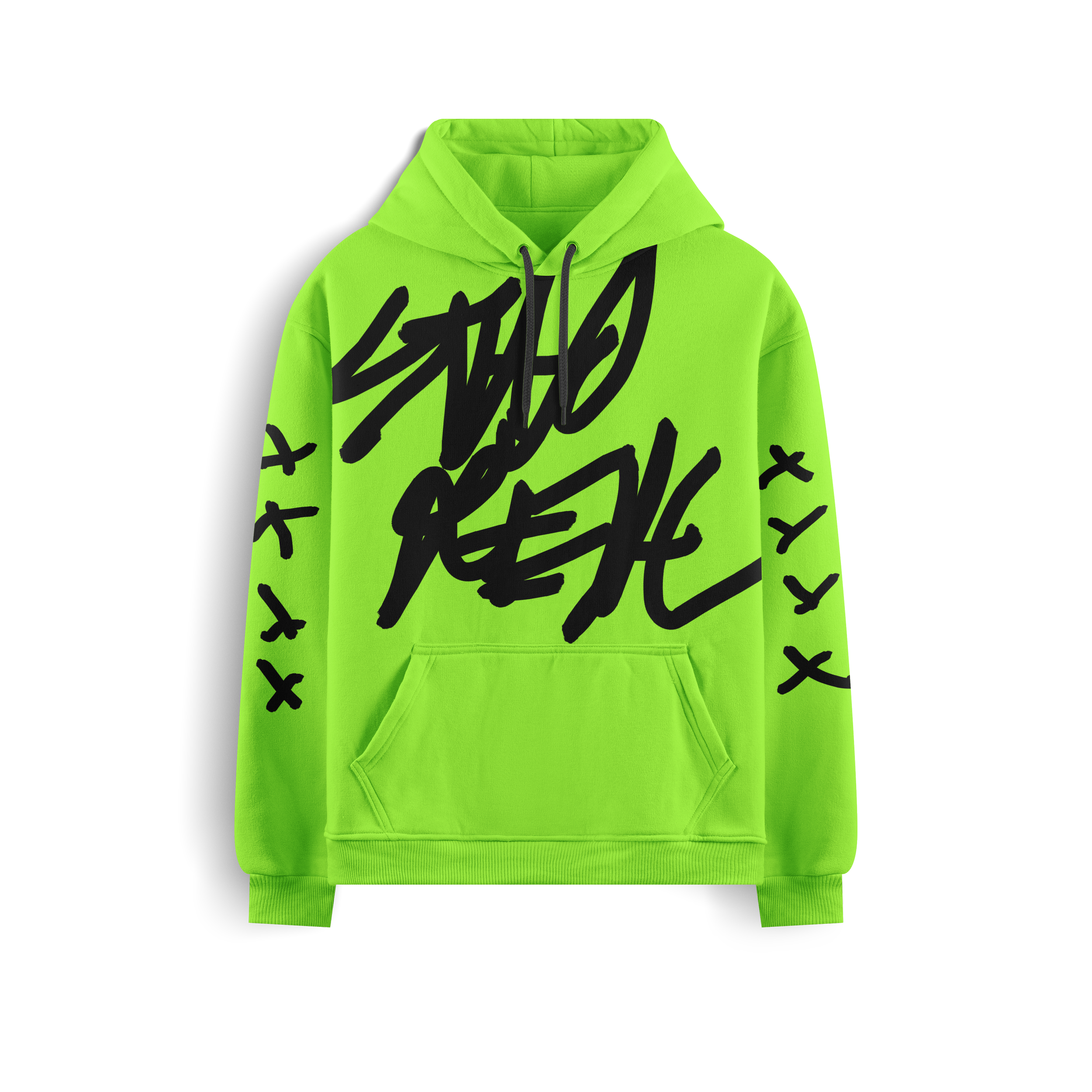 Hoodie — Stay Real Crazy Neon