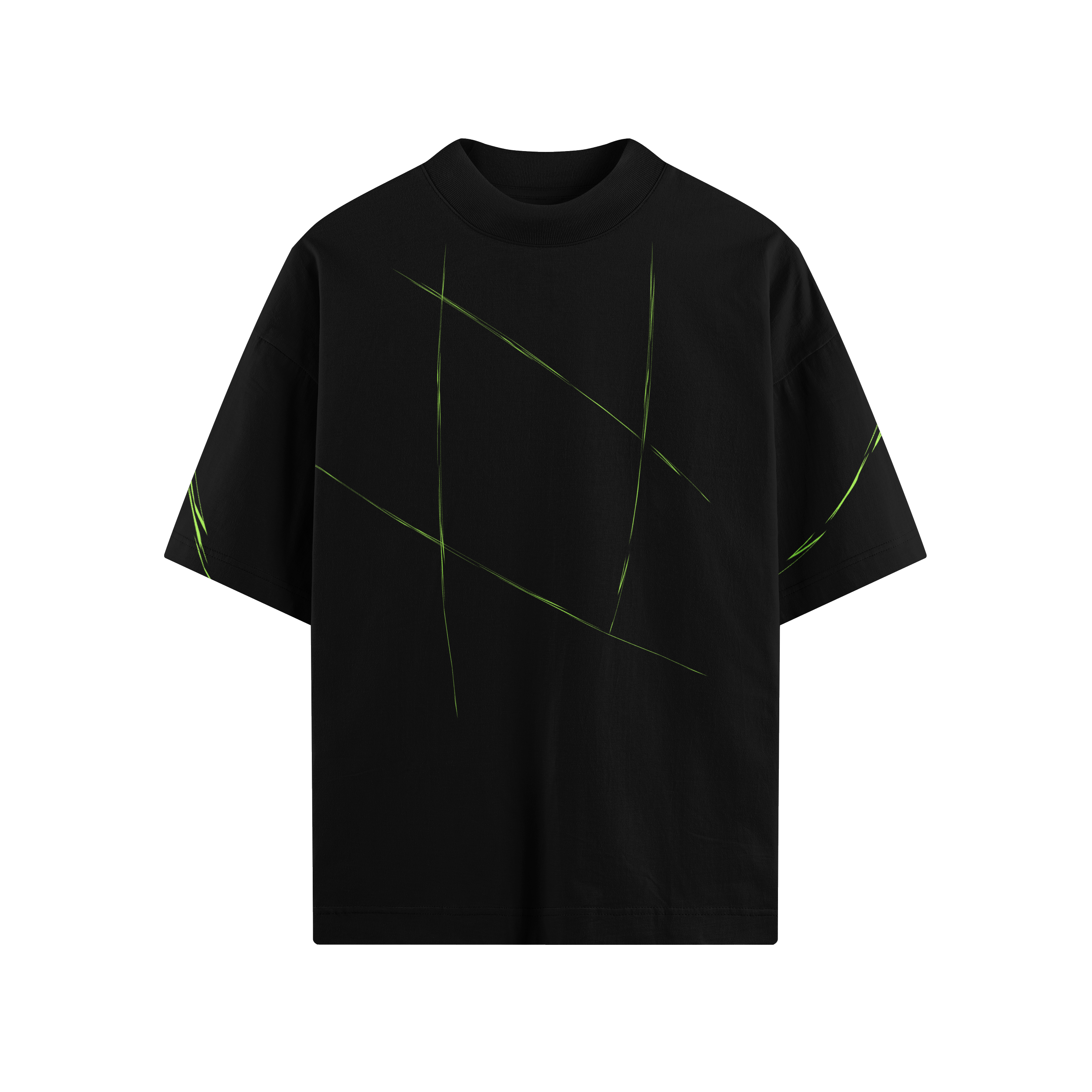 Oversized Tee — Neon Hashtag