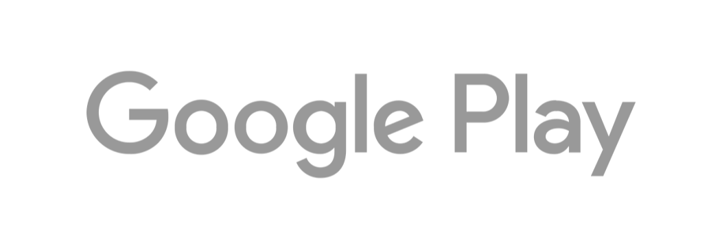 Google Play logo in shades of gray