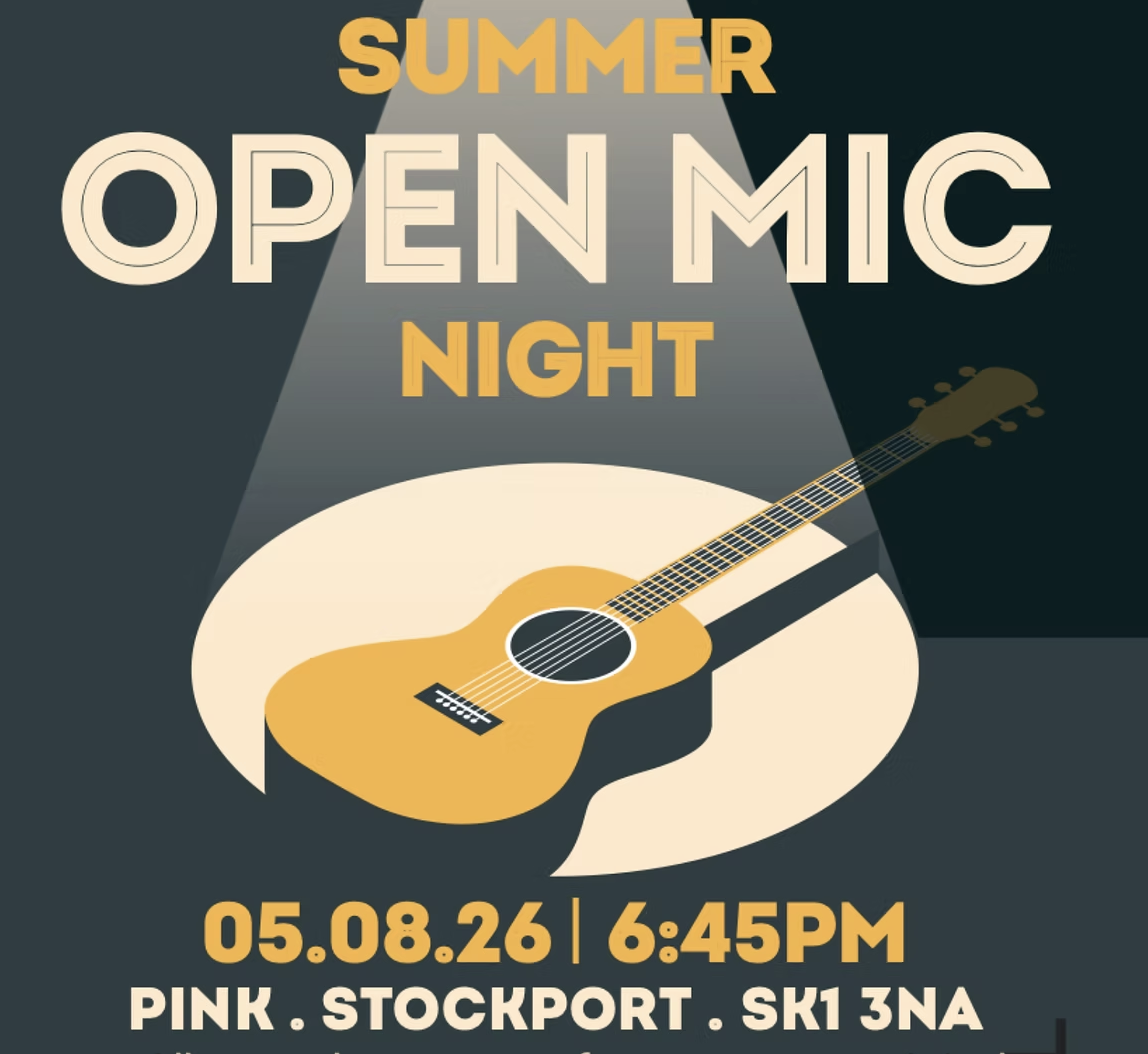 Summer Open Mic Night @ Pink MCR