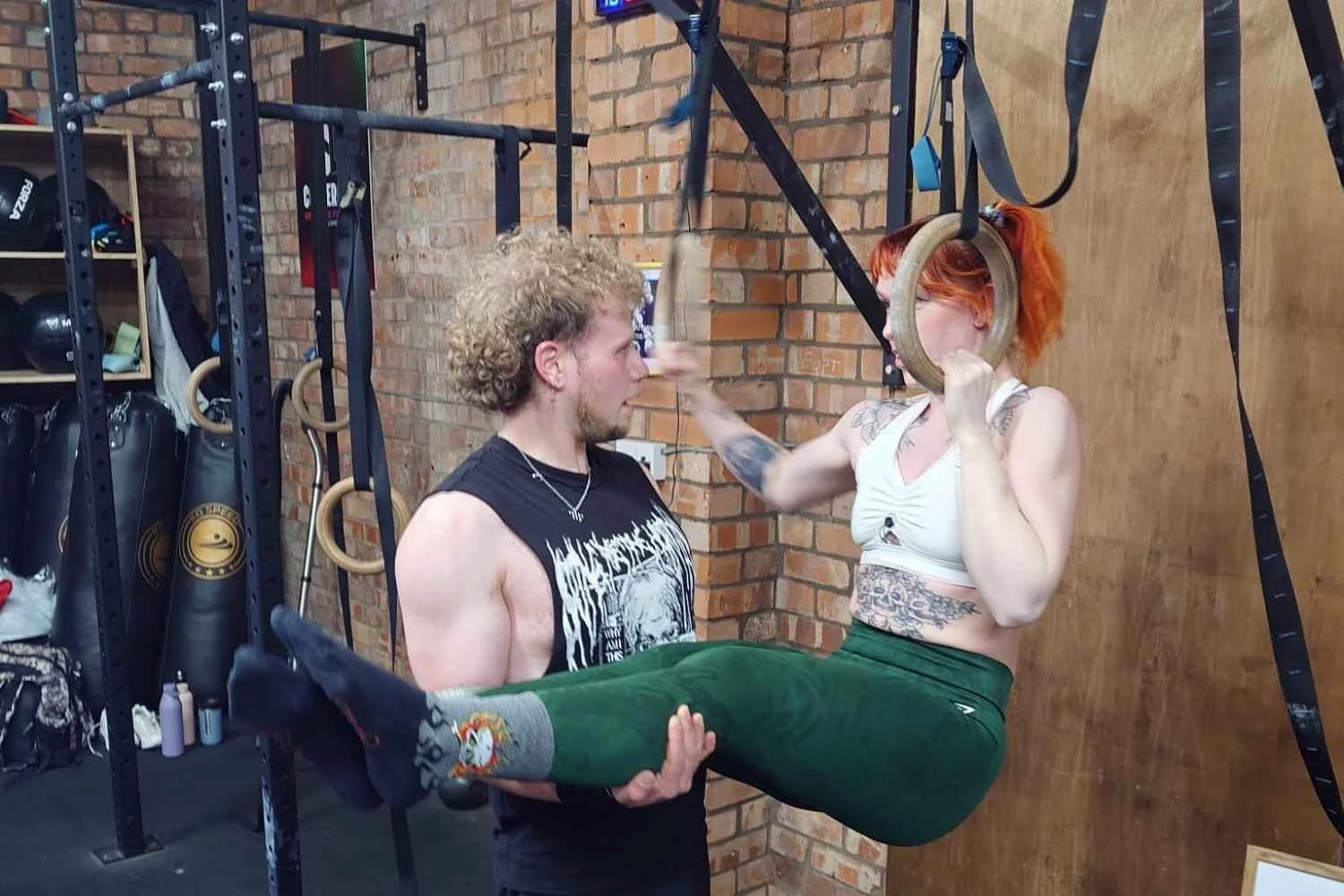 Calisthenics practice at Sweat Squad