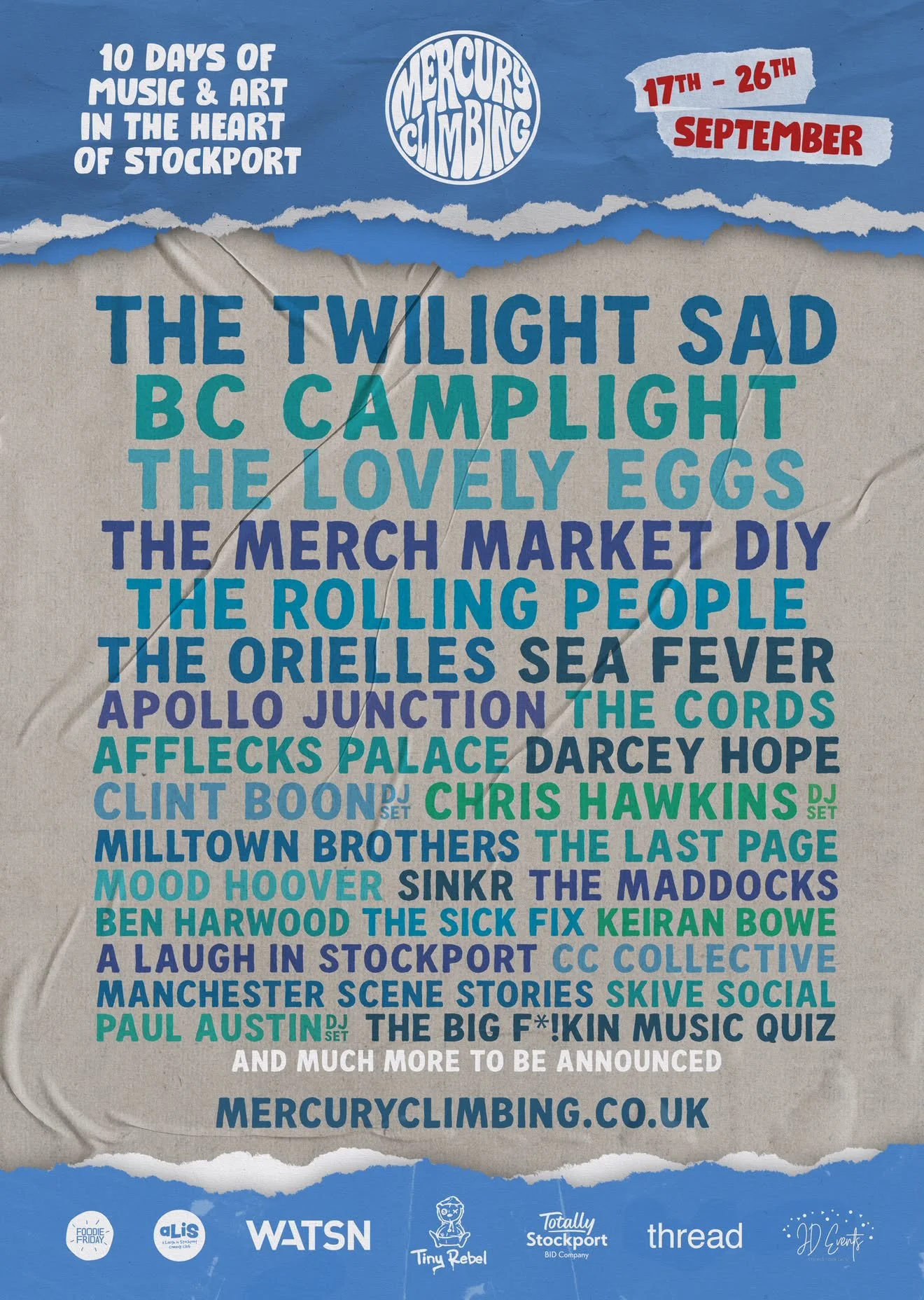 Mercury Rising festival line up for 2026
