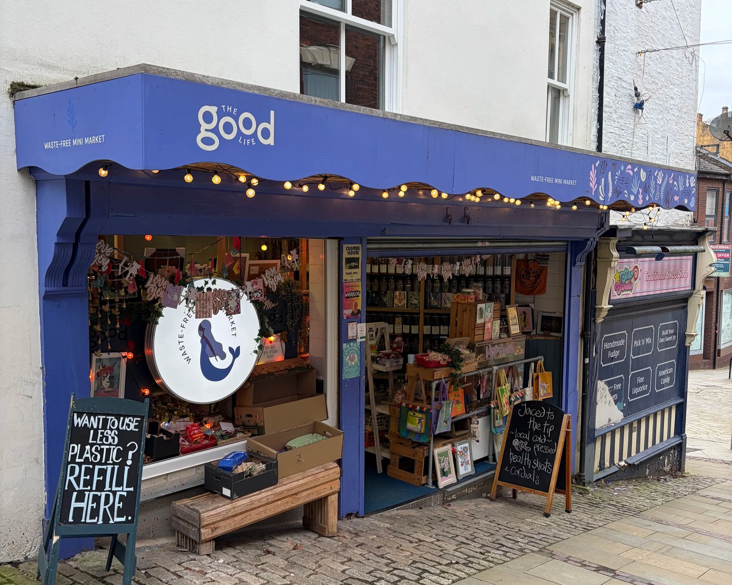 Front of The Good Life store, Stockport