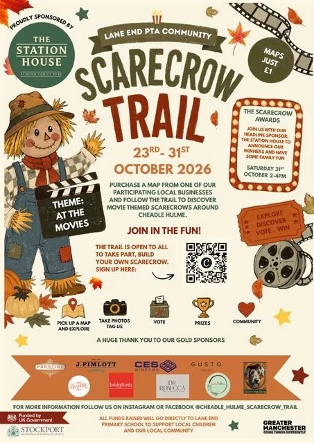 Poster for cheadle scarecrow trail