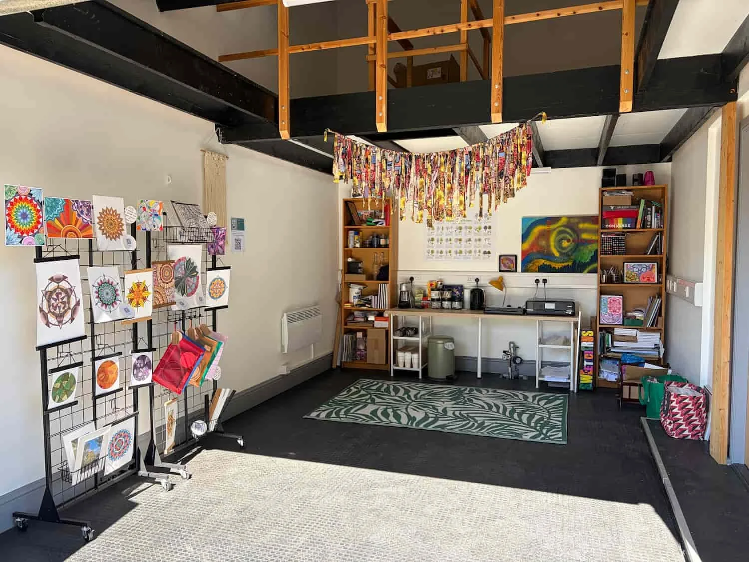 Art stusio at Make Space High Peak in New Mills