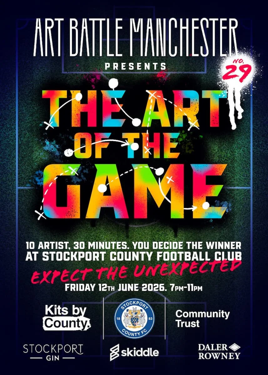 Art Battle Promo Poster 12th June Stockport