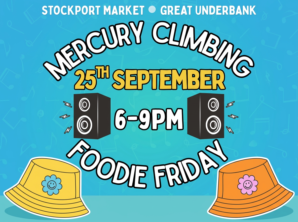 Foodie Friday mercury climbing poster with bucket hats