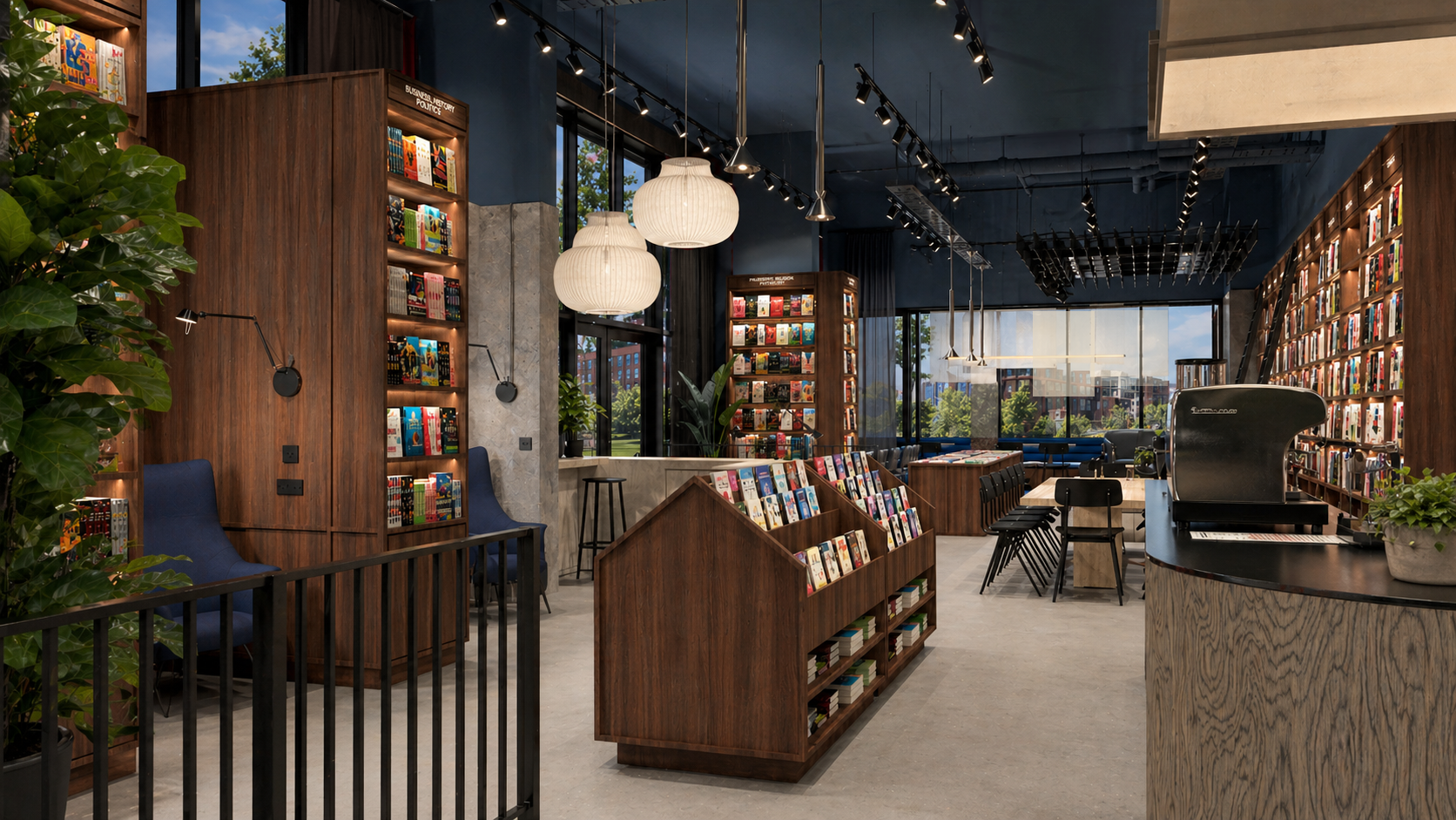 Prologue bookstore and artist render