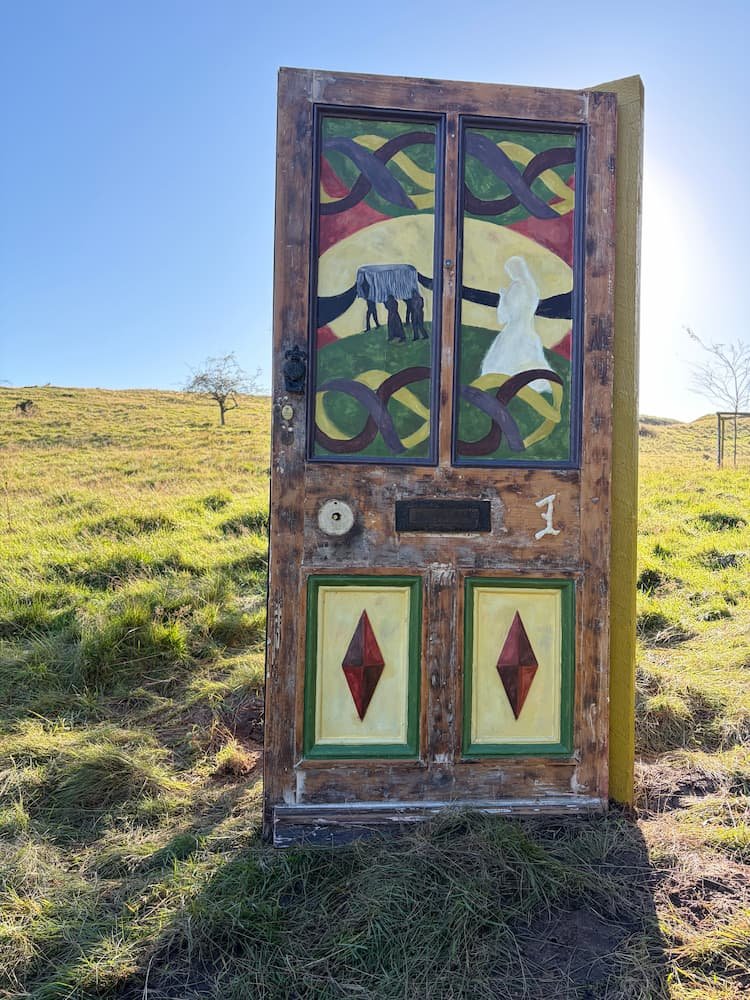 Painted Door art installation at Lyme Park