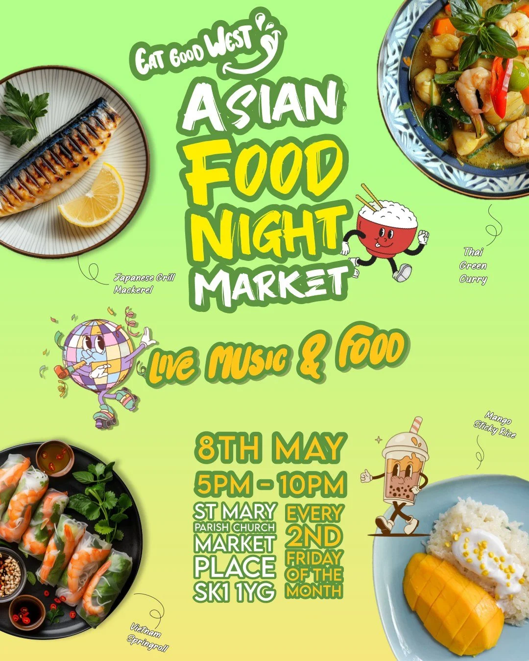 EatGoodWestUK Asian Night Market PosterMay