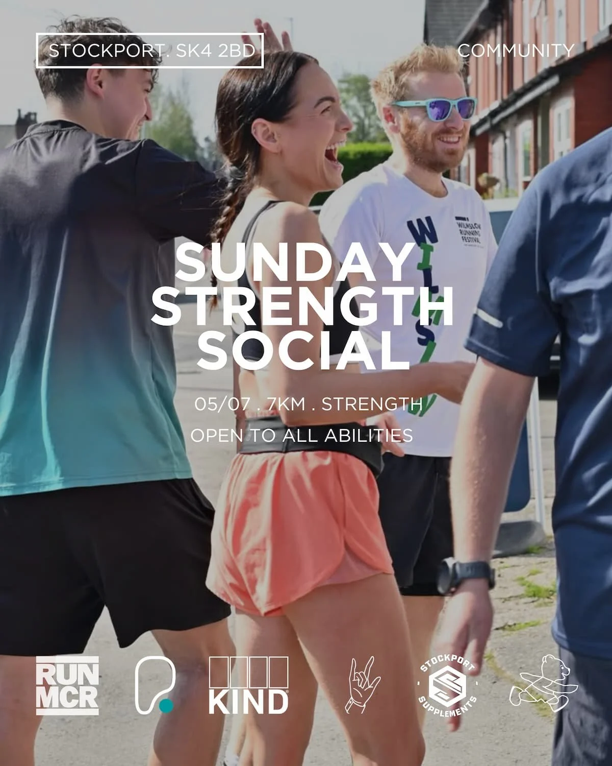 Run MCR Strength Social promo poster