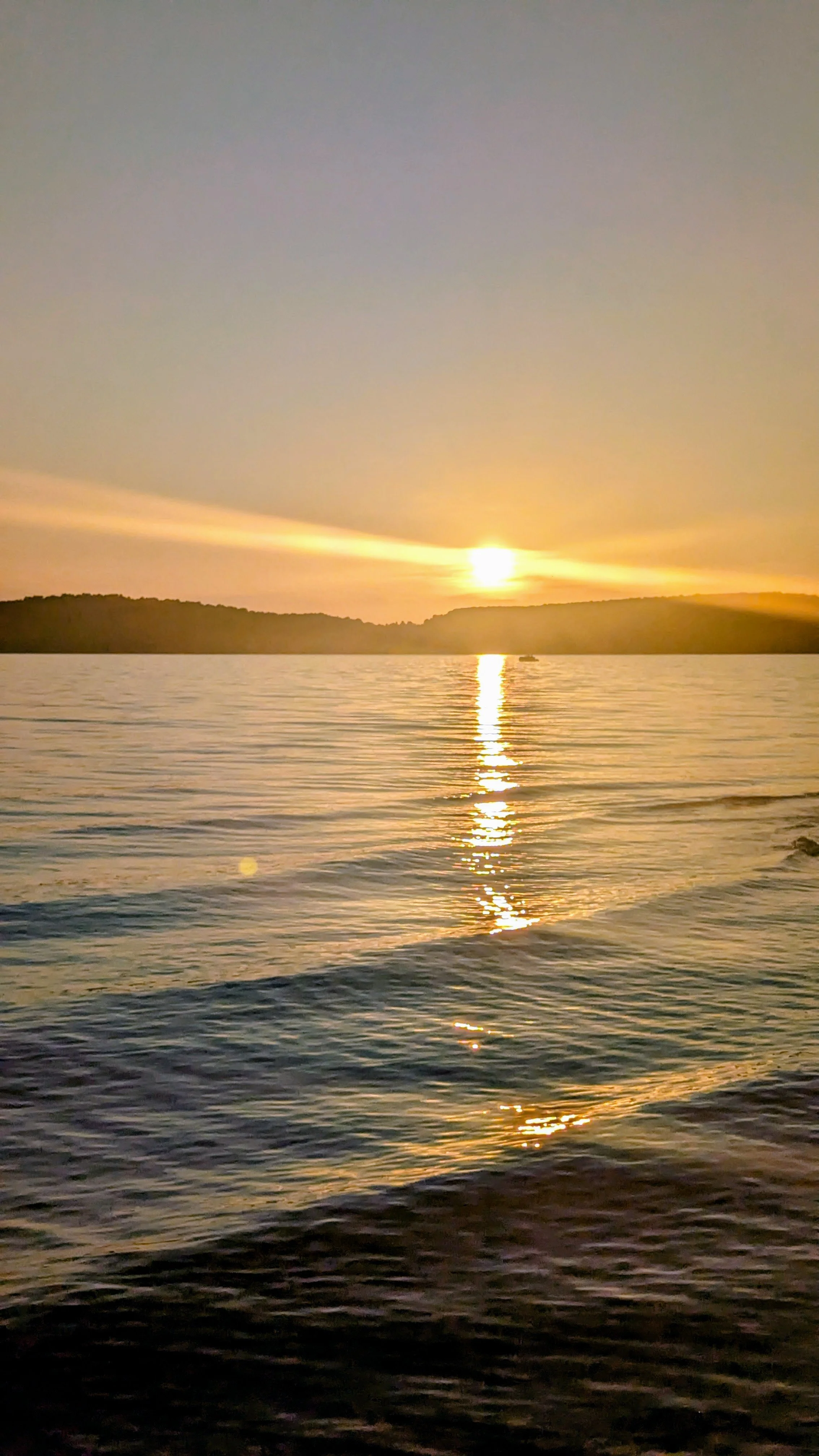 northern Michigan sunset lake Charlevoix