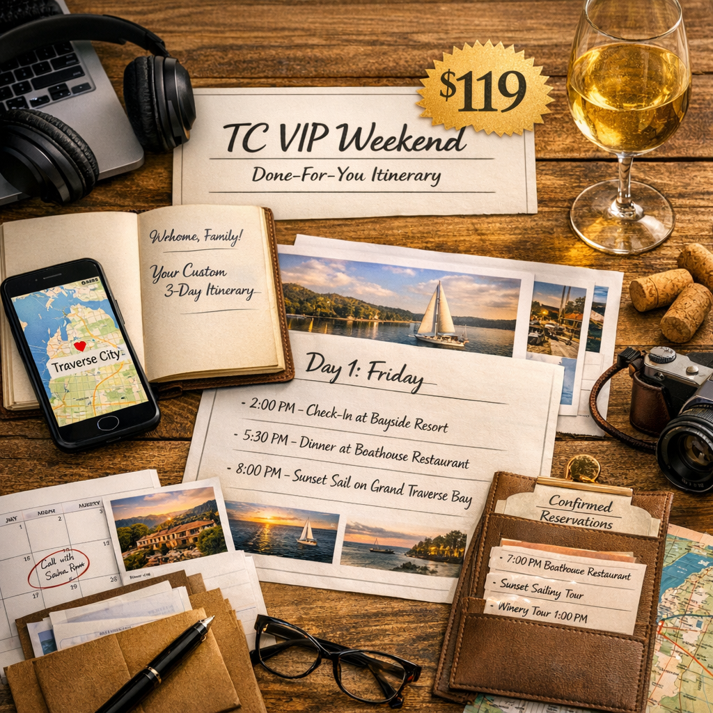 TC VIP Weekend — Done-For-You Itinerary