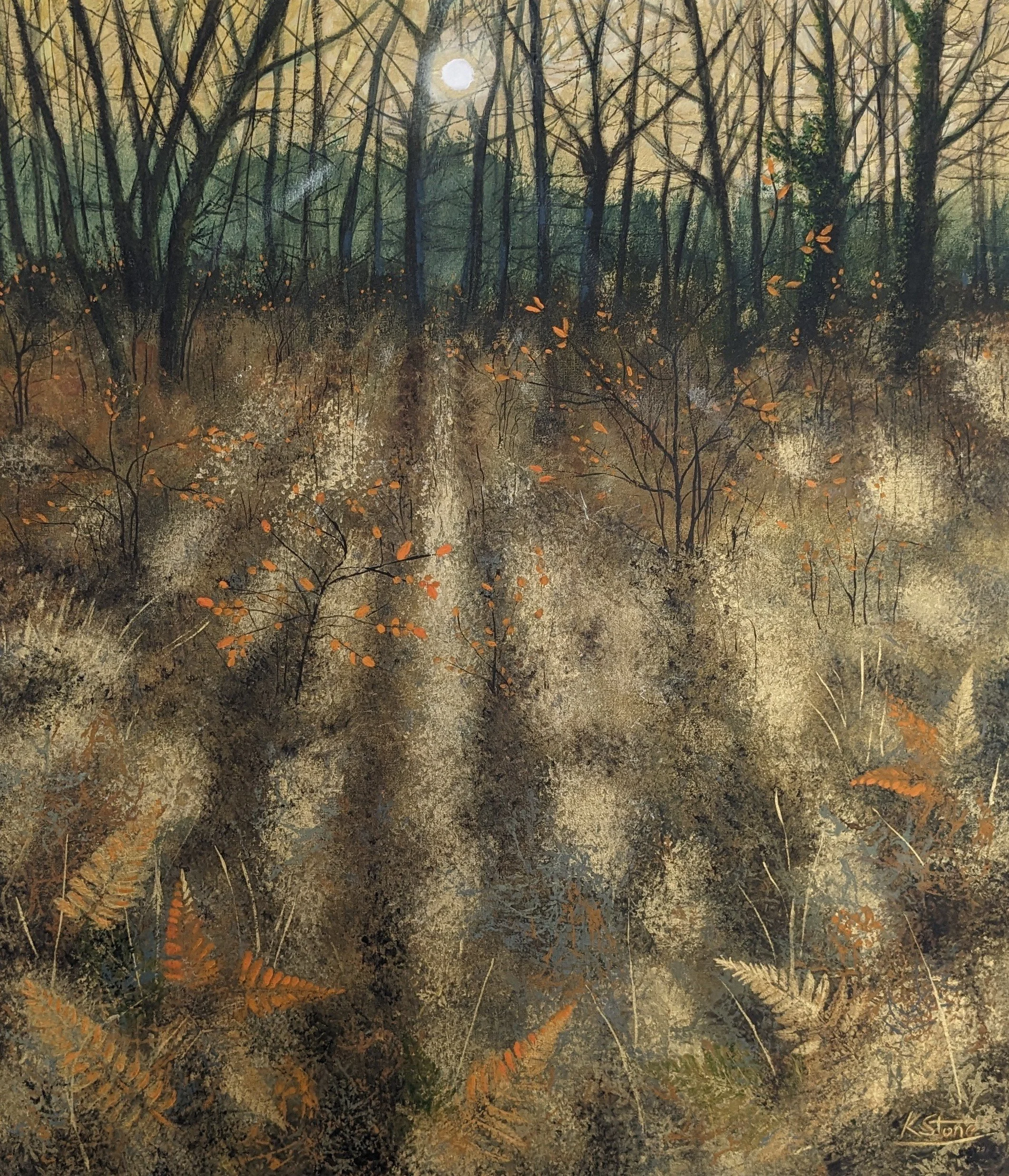 "Autumn Gold", Acrylic Painting on canvas, 80cm x 70cm