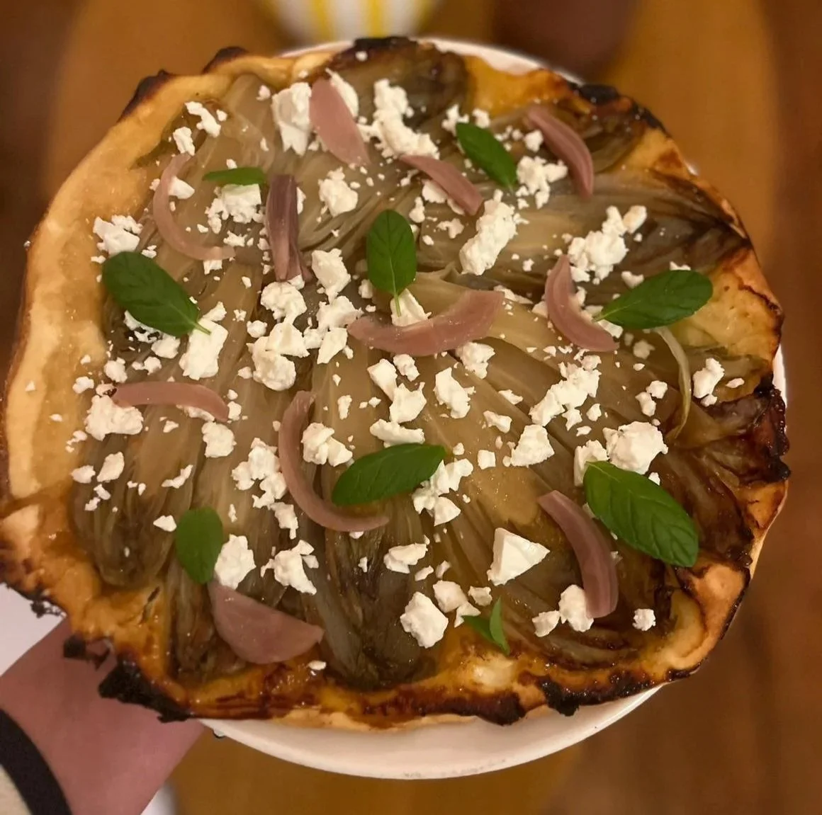 Tarte tatin aux chicons &amp; feta