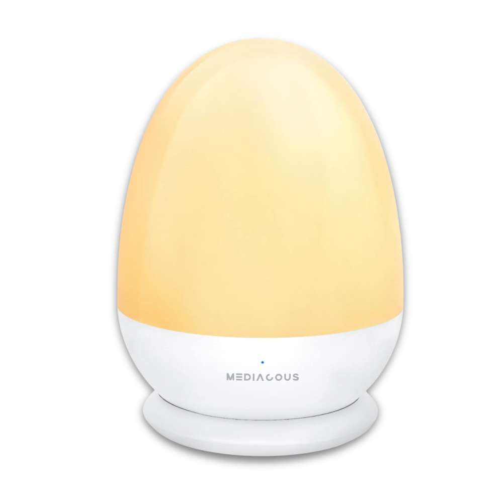 Dimmable night light perfect for breastfeeding mums and baby nappy changes