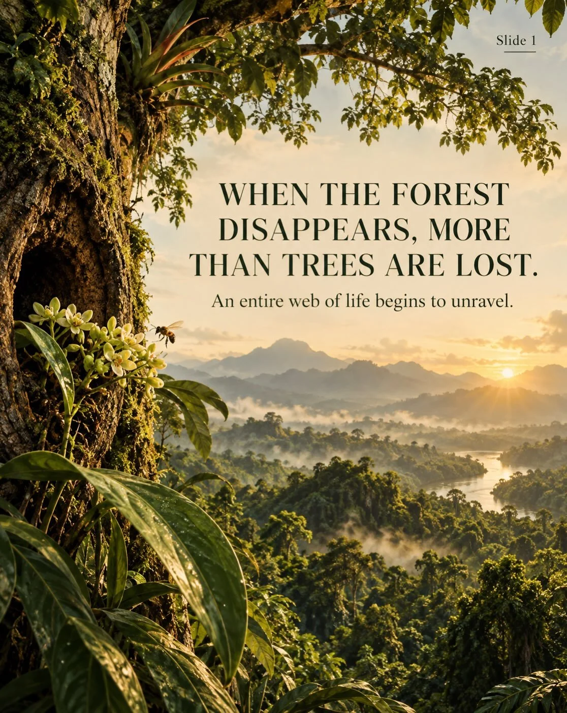 The importance of a living forest for the planet 🌍 
A real living forest is where biodiversity flourishes and where you can find a variety of different species. That&rsquo;s what we want to protect. 🙏🏼🍃🍃🐝
#rainforest #conservation #bees