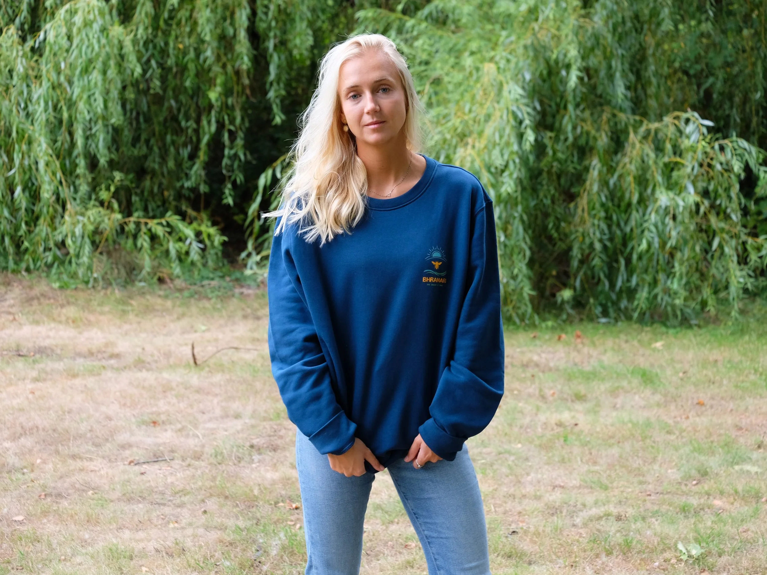 ocean blue sweater