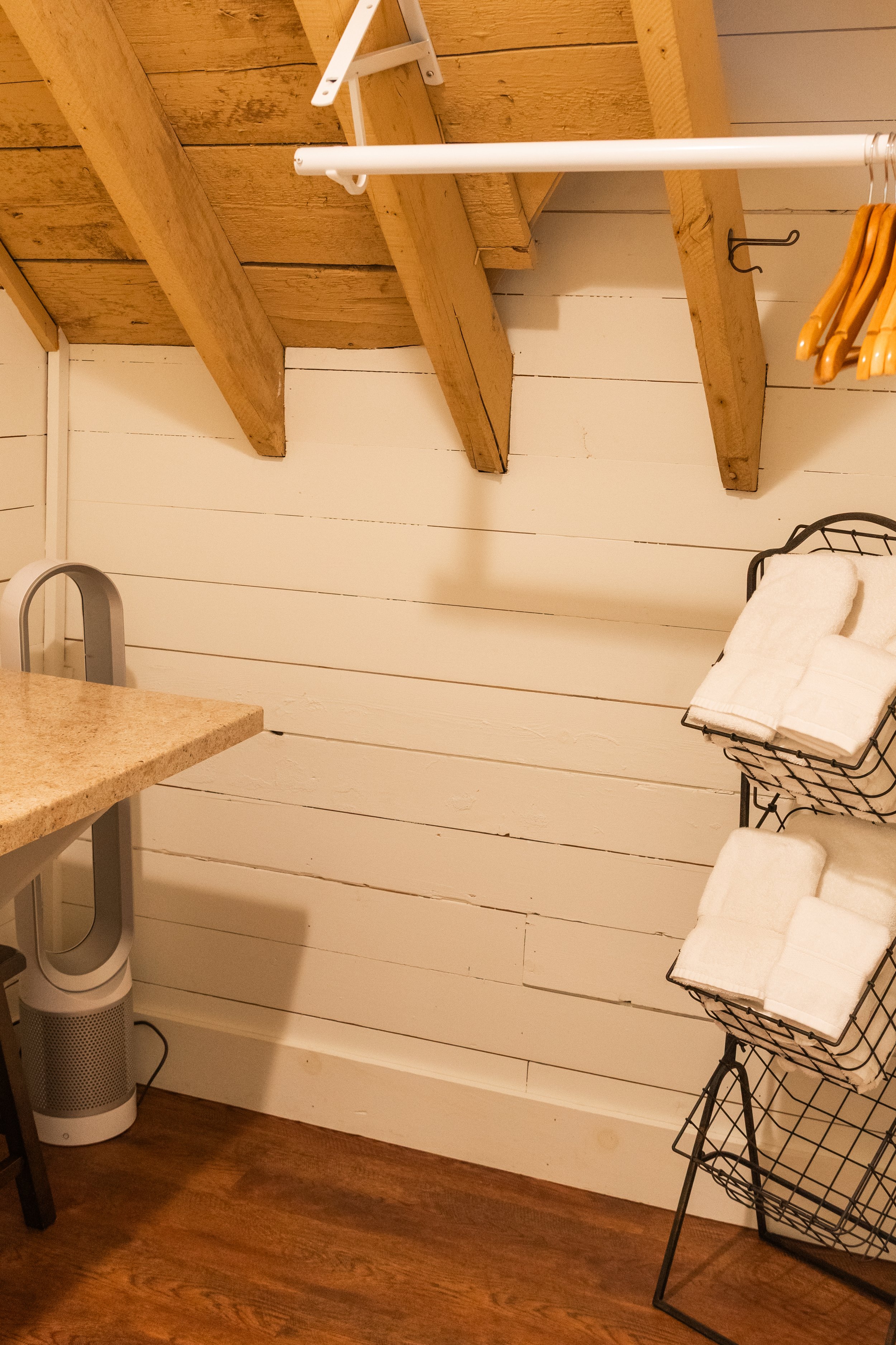 Upstairs storage