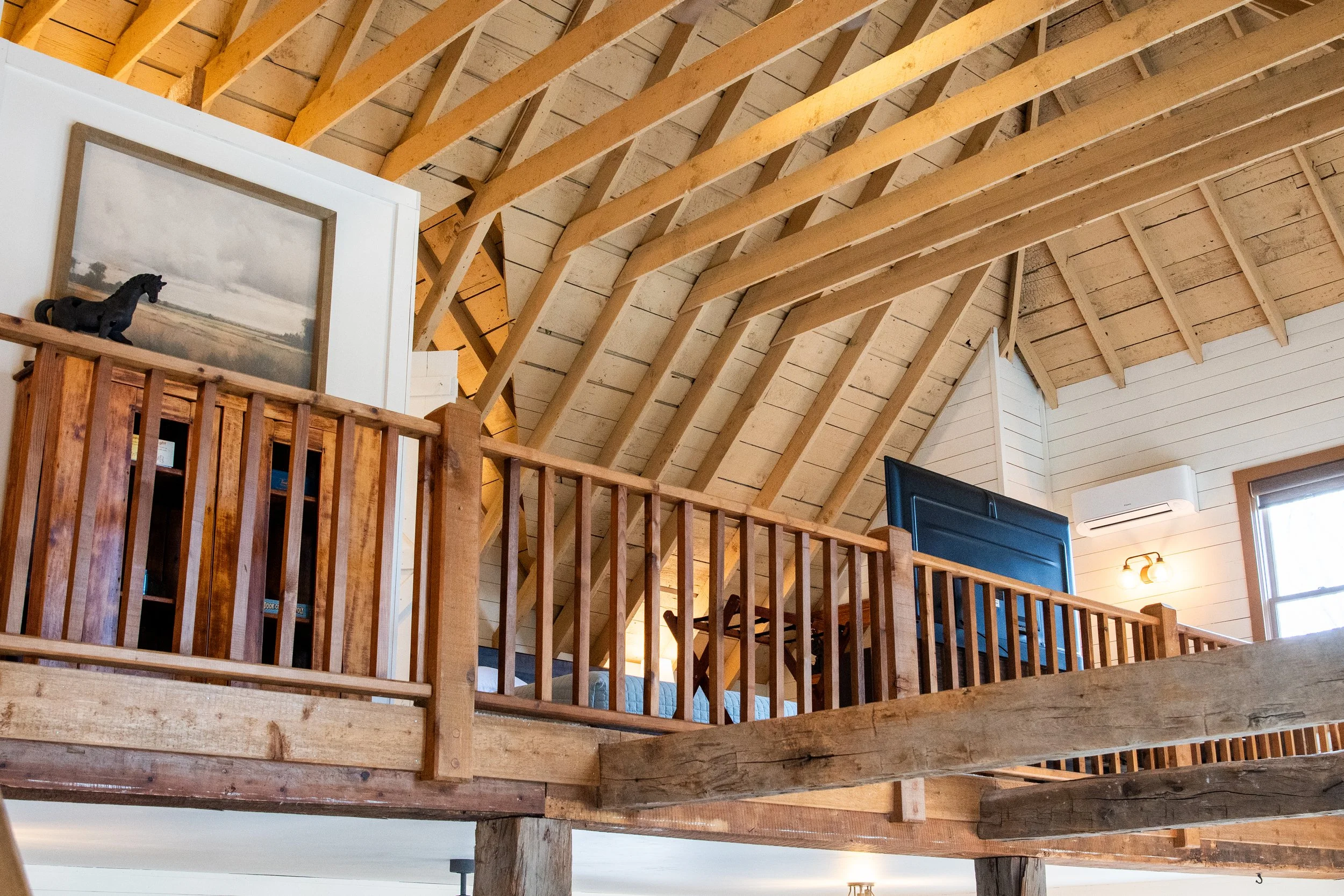 Loft view from stairwell