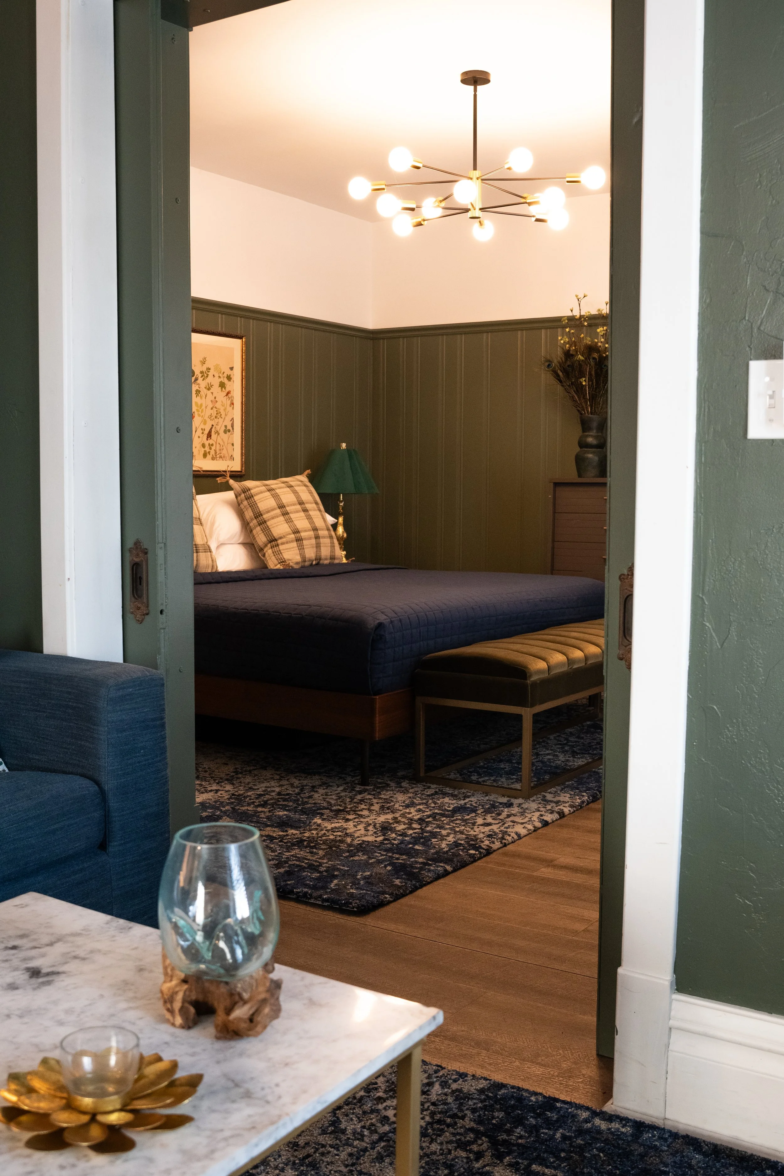 Living Area into Bedroom