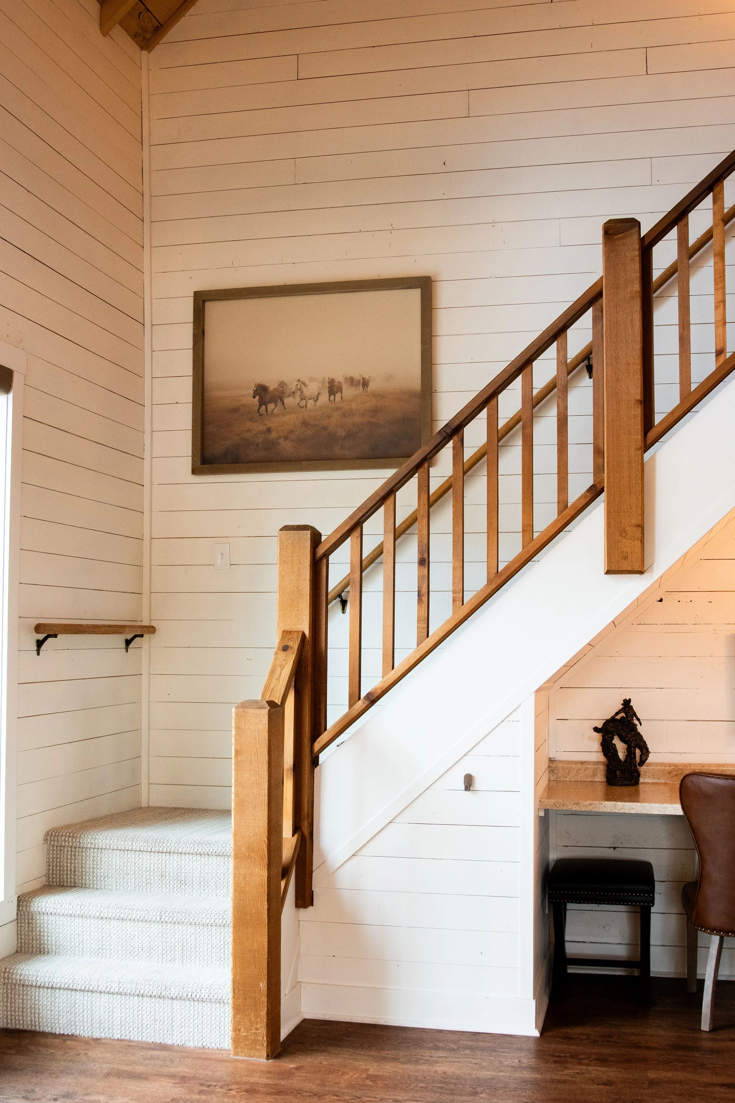Stairs to upper level