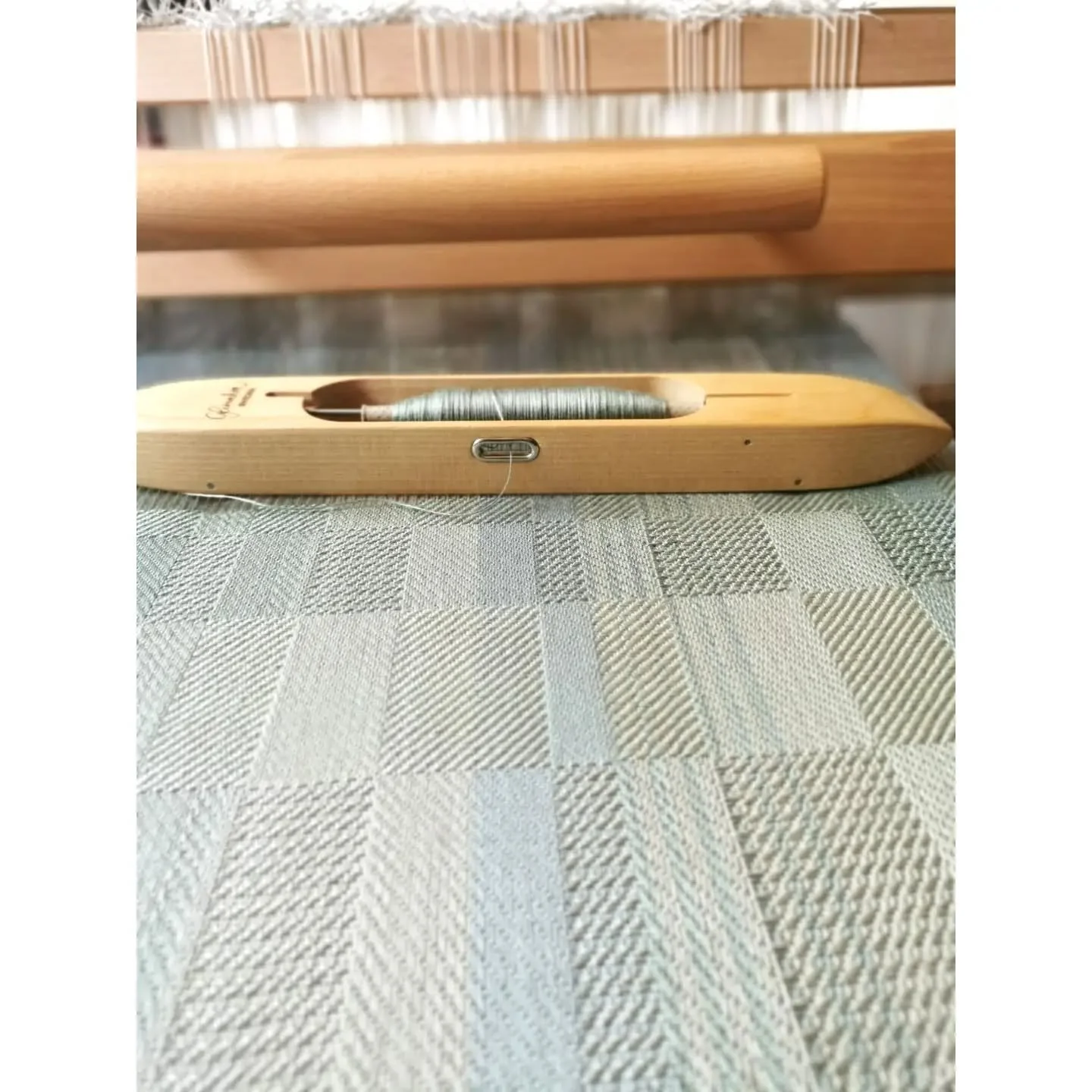 I&rsquo;d never woven with Tencel before and wanted to give it a go. I don&rsquo;t think I&rsquo;ll use this yarn for the warp again, as it was a real nightmare. I don&rsquo;t think I&rsquo;ve ever had so many broken warp threads whilst weaving.
 I&r