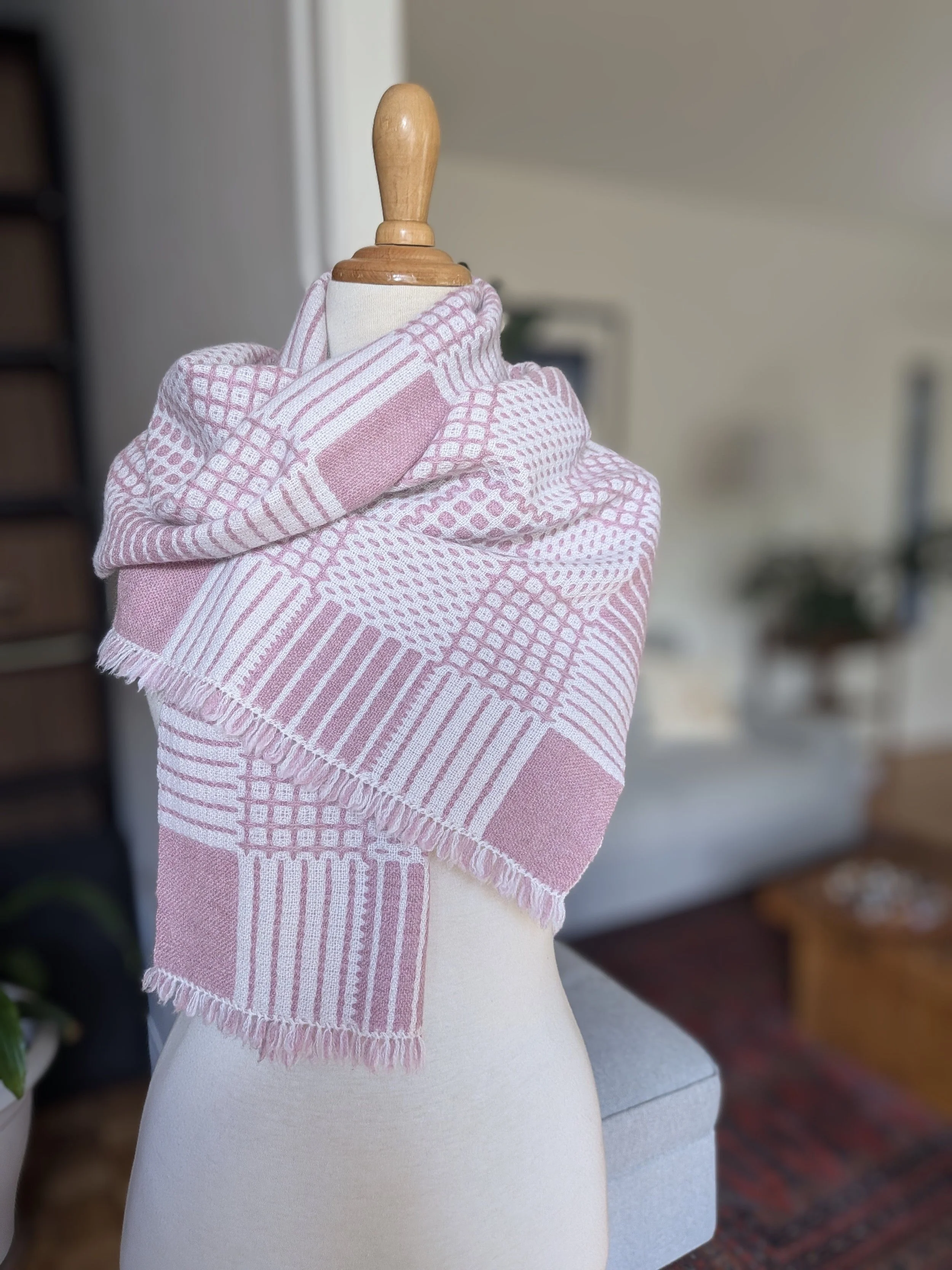 Variation poudrée — Écharpe en pur cachemire