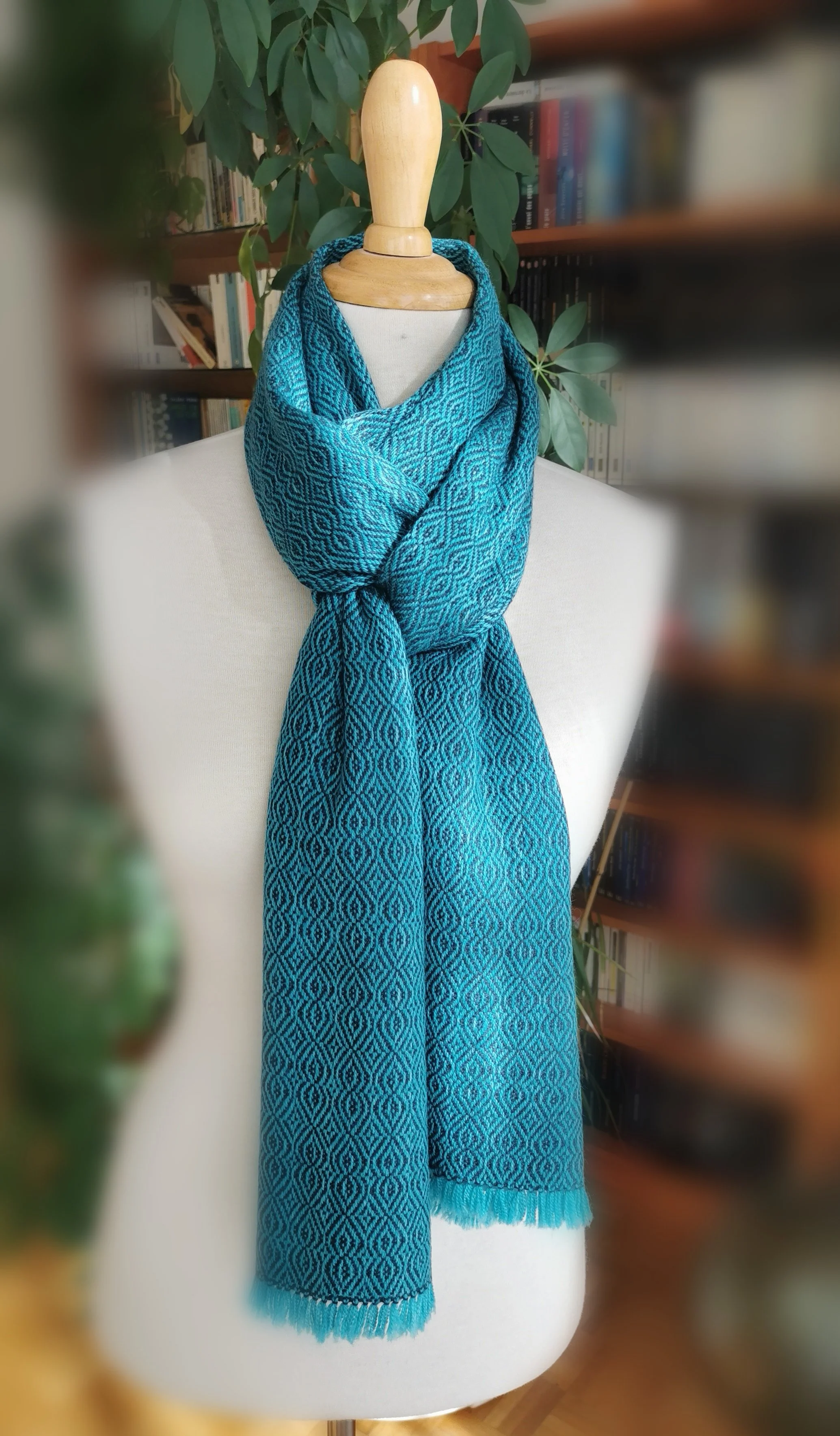 Topaze — Écharpe en merinos et cachemire