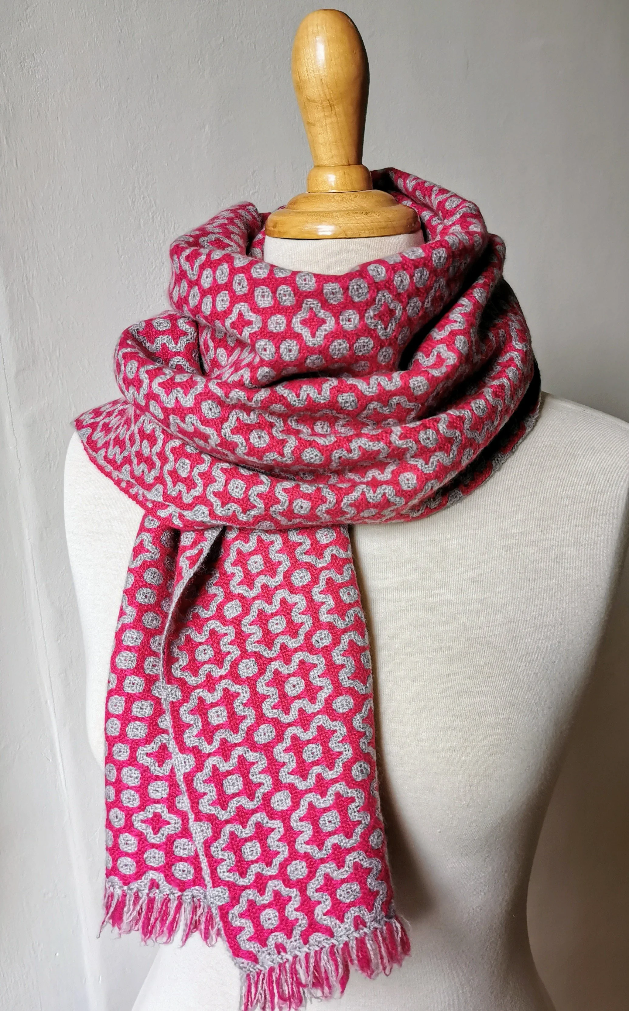 Entre deux roses — Écharpe en pur cachemire