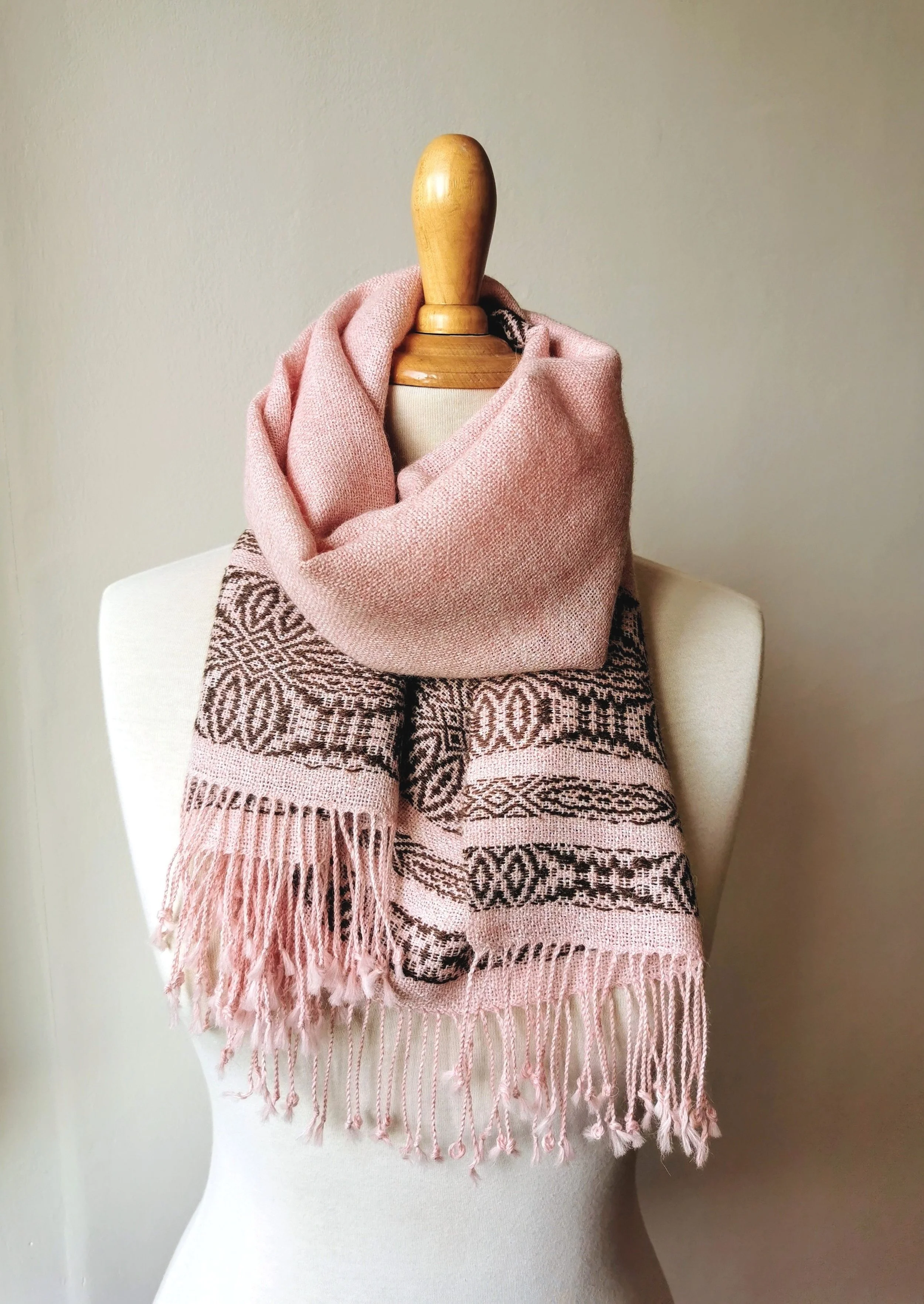 Bois  de rose — Echarpe en baby alpaga