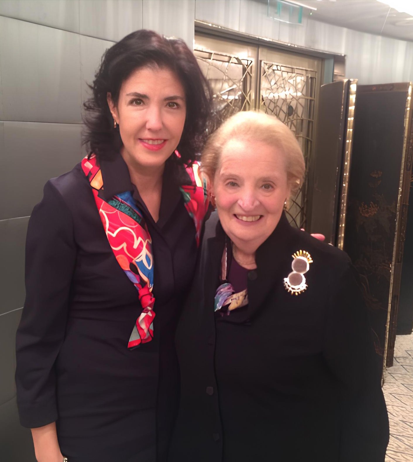 With Madeleine Albright, Former US Secretary of State
