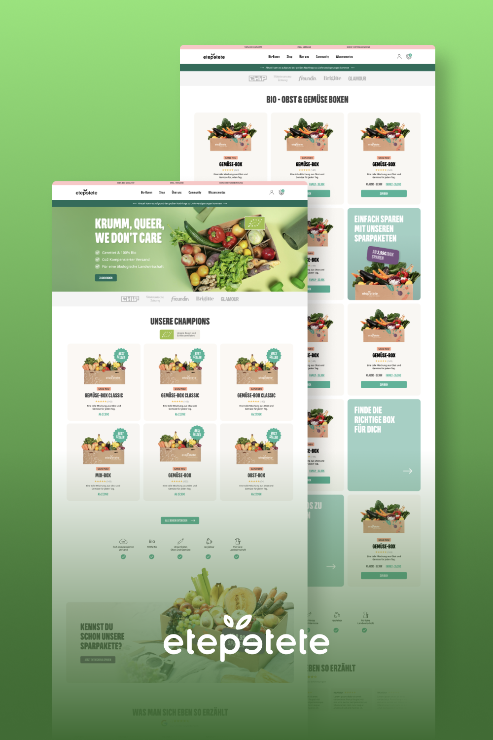 etepetete Shop Redesign