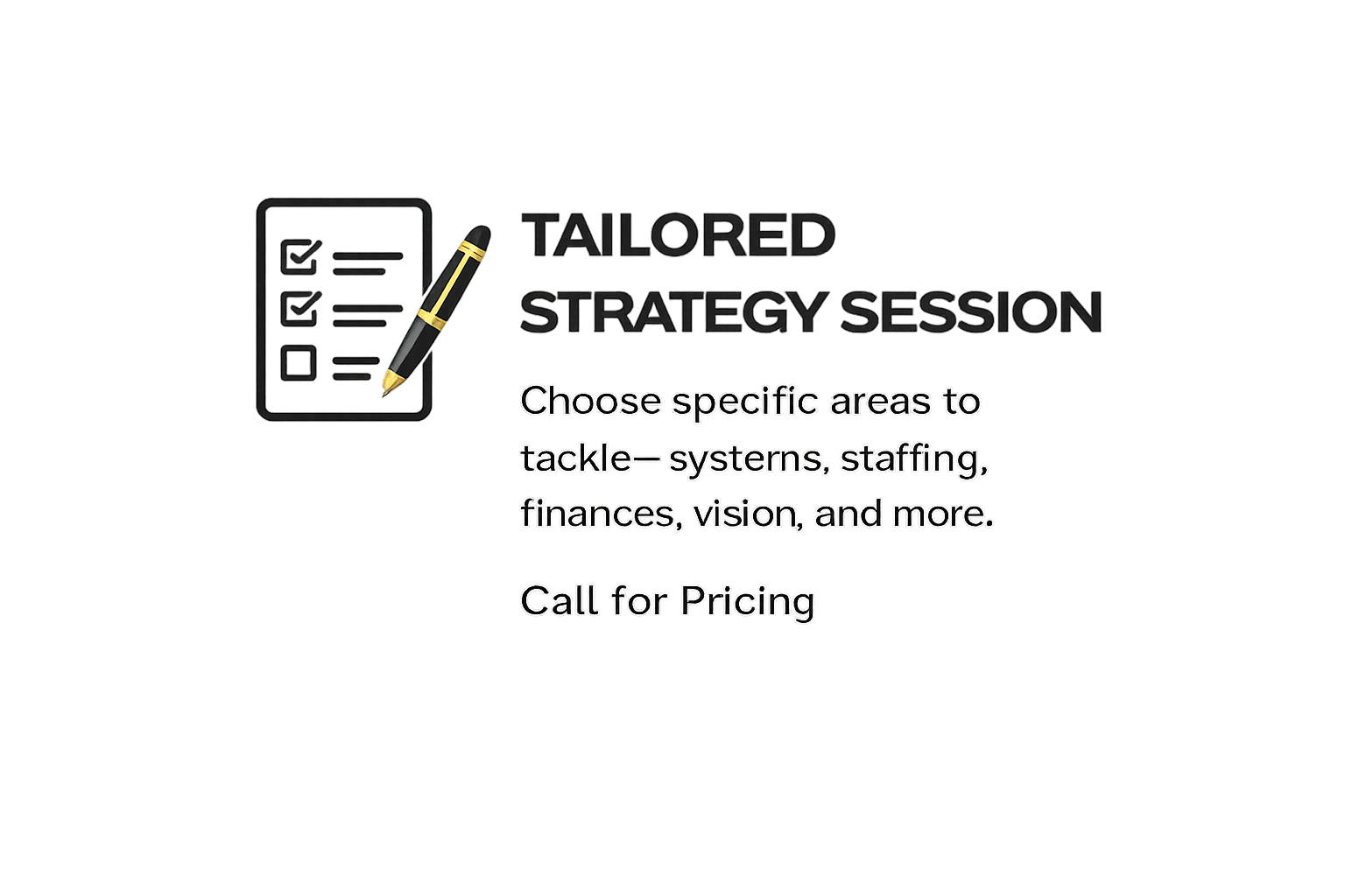 Tailored Strategy Session