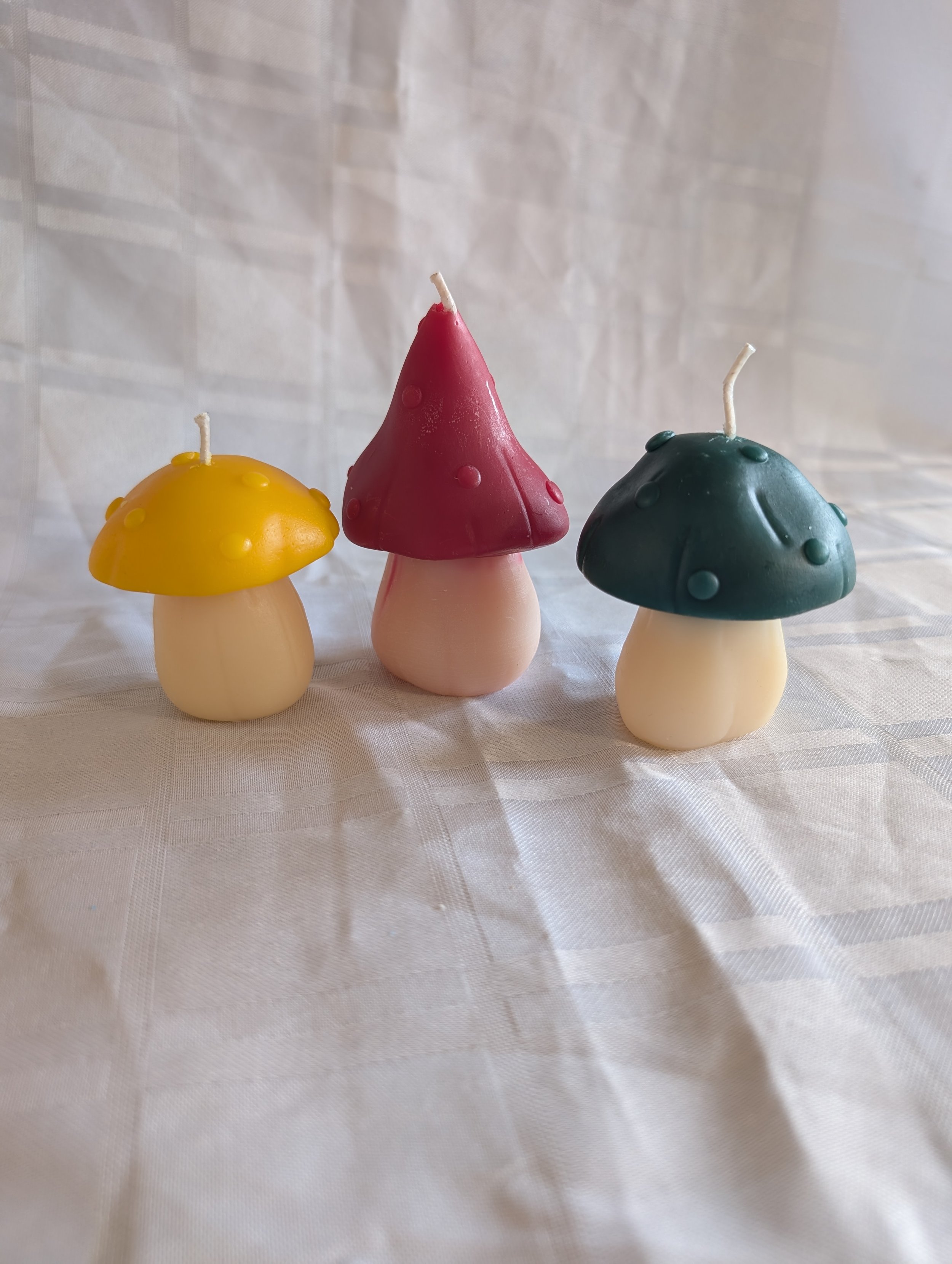 Fairy Garden Mushroom Figure Candles