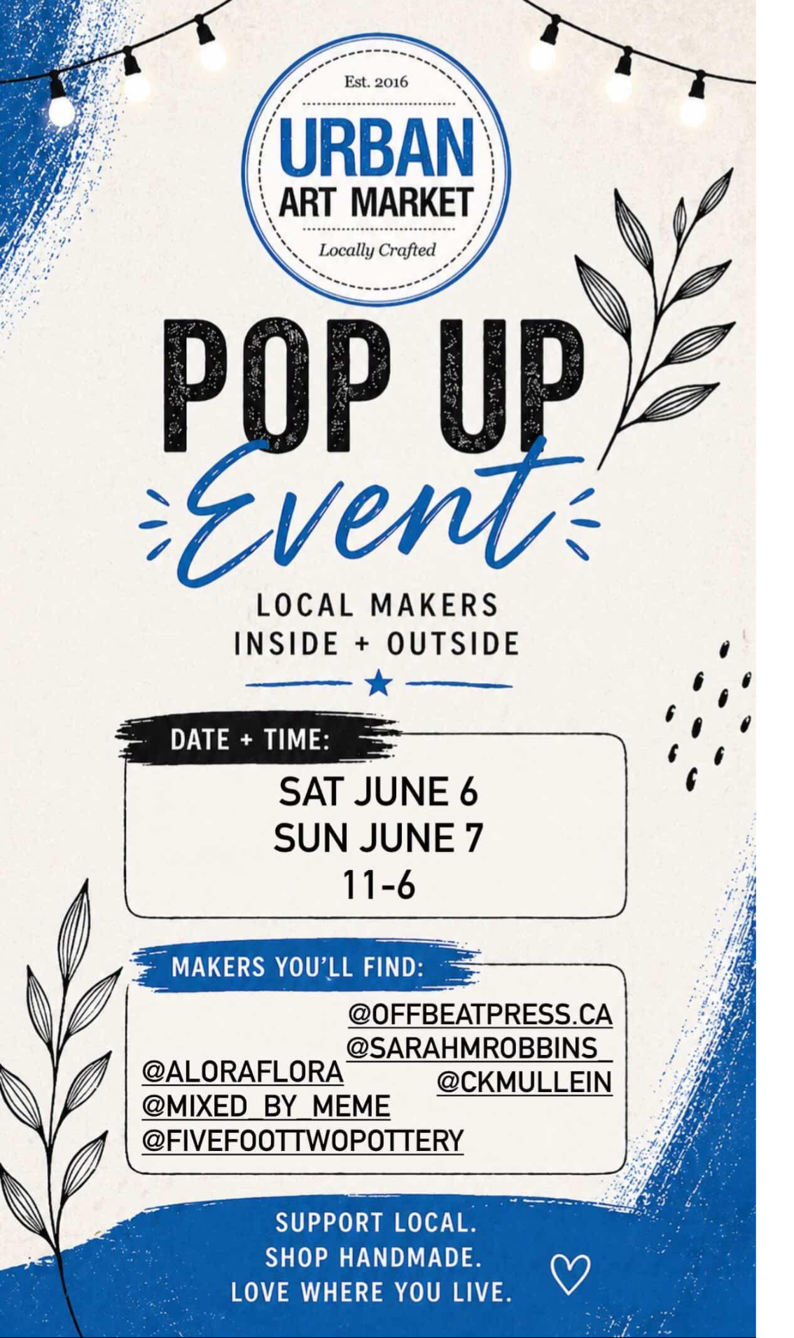 Urban Art Market AIP Weekend Popup